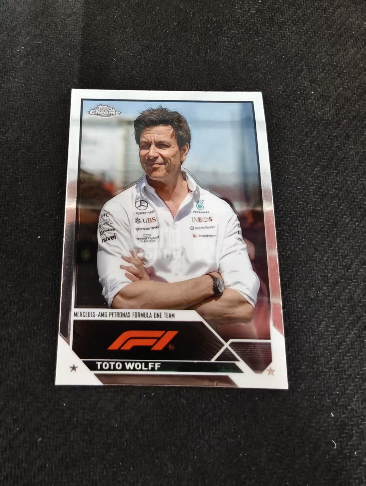 2023 Topps Chrome Toto Wolff 托托 沃尔夫 梅赛德斯AMG车队负责人 F1 划痕 边角瑕疵 #92