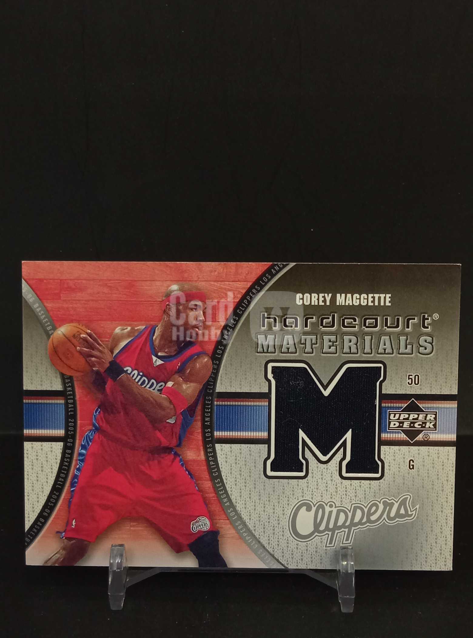 【DC拍卖】7.20CR7 04-05 Upper Deck Hardcourt Corey Maggette 科里马盖蒂 快船比赛热身服实物球星卡 HM-CM 正反面实拍