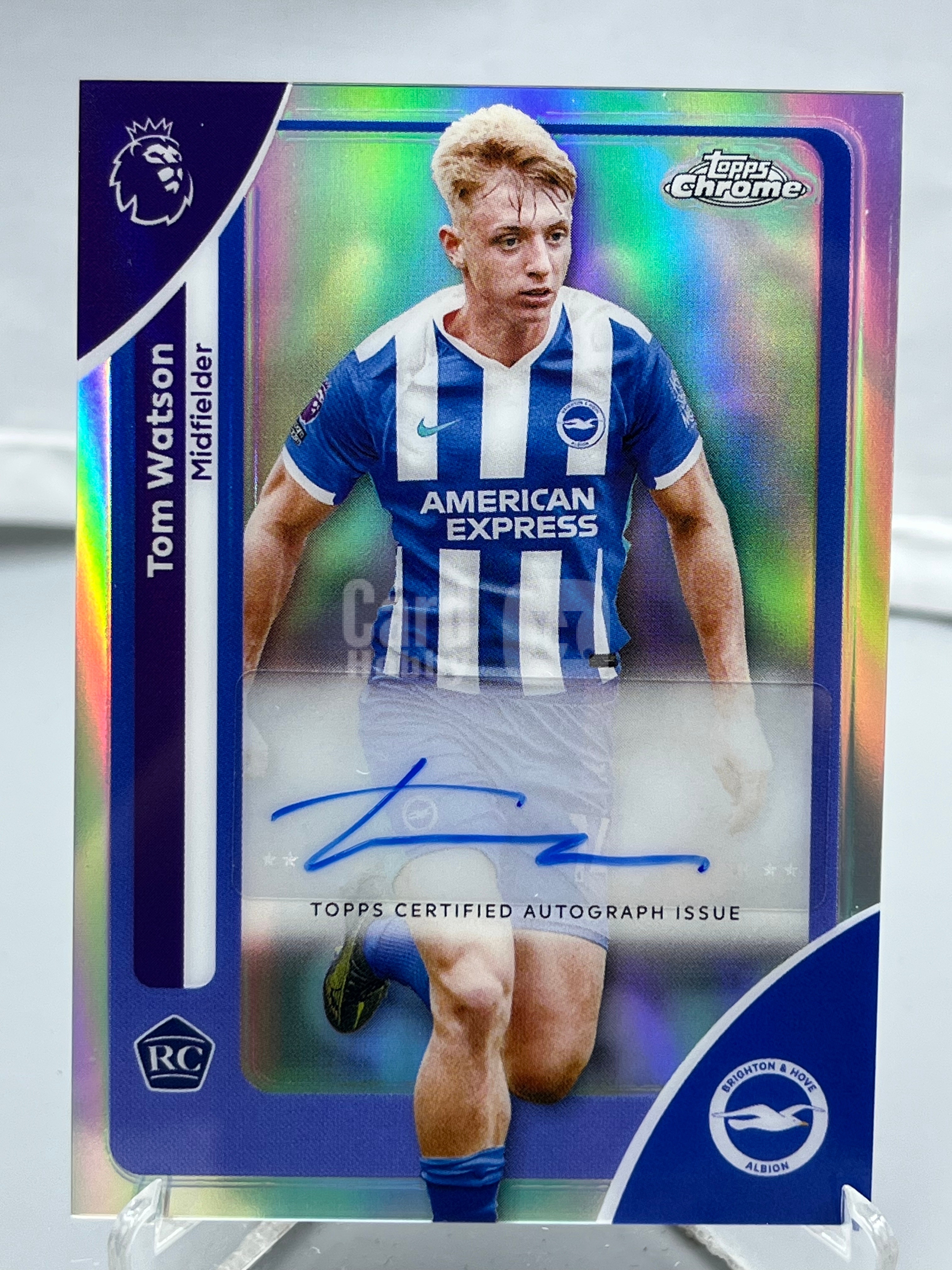 2026 Topps Chrome Tom Watson RC 英超TC 汤姆 沃森 签字 布莱顿 银折 新秀 瑕疵如图【暴富 A哥】yb657