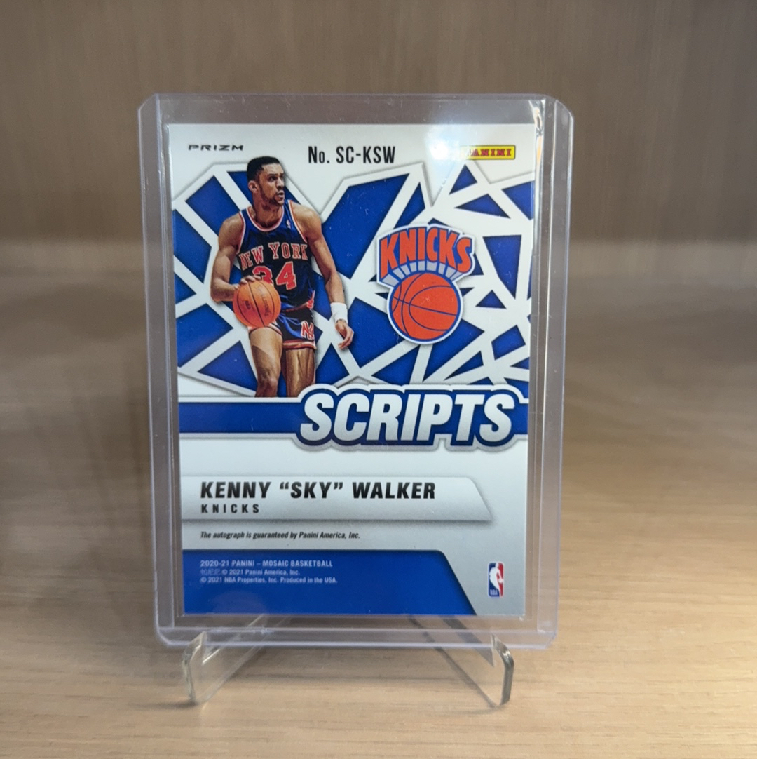 2020-21 Panini Mosaic Kenny Walker 尼克斯 肯尼 沃克 签字 贴签 红波纹 折射 特卡 马赛克 卡品如图 值得收藏!!【免费代卖】