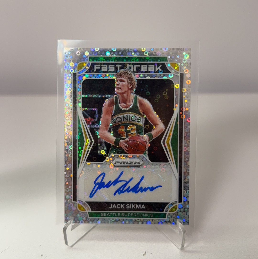 2021-22 Panini Prizm Jack Sikma 【免费代卖】超音速 杰克 希科马 PZ PRIZM 签字 贴签 泡泡折 折射 卡品如图 值得收藏!!