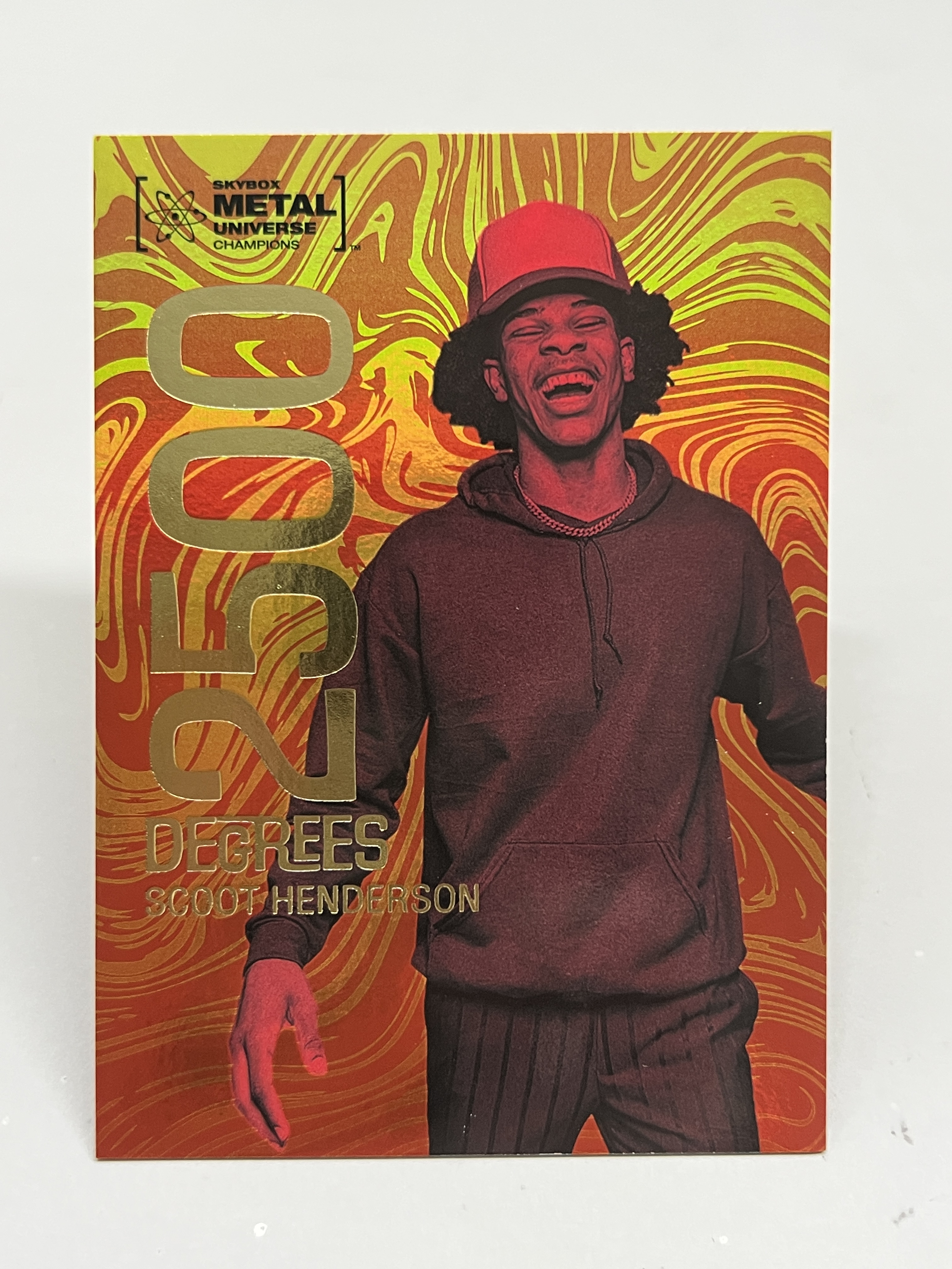 2022 SkyBox Metal Universe Champions Scoot Henderson【挂机拍卖】亨德森 金属宇宙冠军 奖章 特卡 橙折 收藏 凑套 卡品如图
