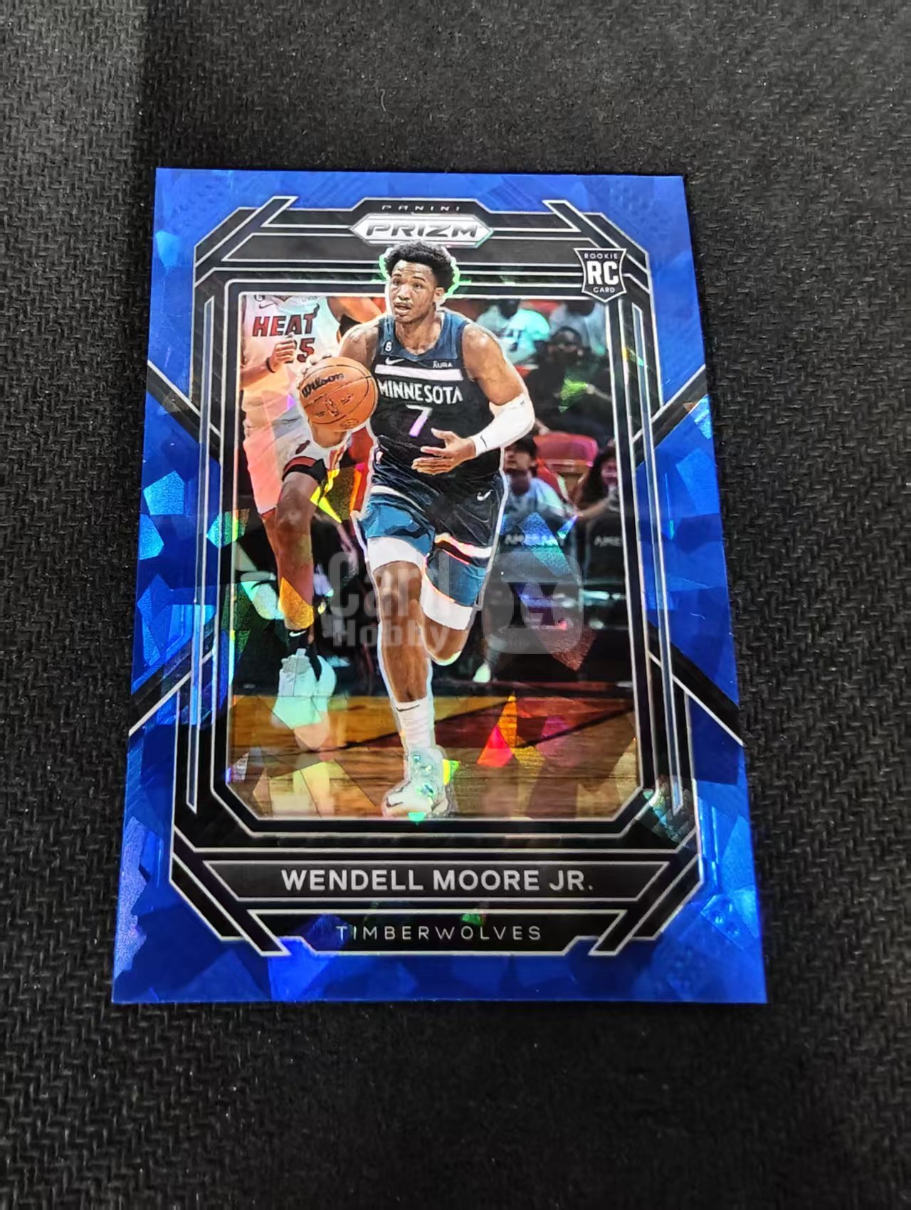 2022-23 Panini Prizm Wendell Moore Jr. RC pz 小温德尔 摩尔 新秀 森林狼 蓝碎冰 125编 划痕 边角瑕疵
