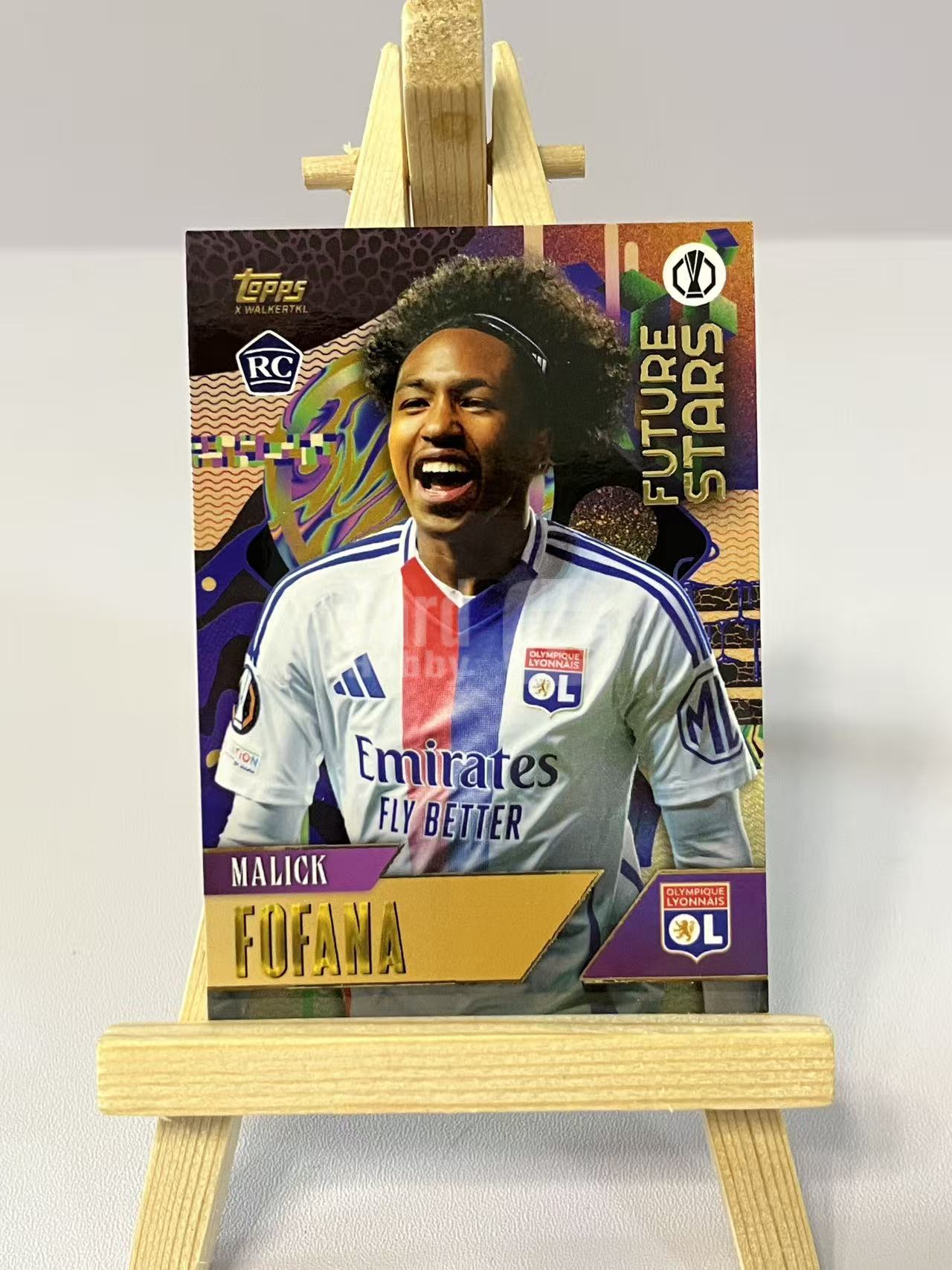 2024 Topps UEFA malick fofana RC 弗法纳 新秀 里昂 gold 欧冠 实卡精美 卡品如图 LZ5