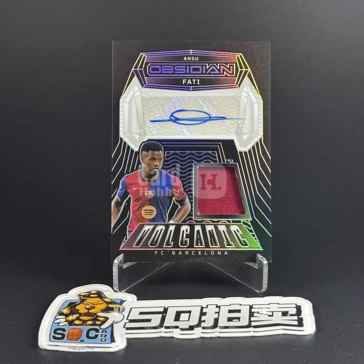 2024-25 Panini OBSIDIAN 黑曜石 ANSU FATI 【SQ拍卖】安苏 法蒂 巴塞罗那 西班牙 布莱顿 /199编 球衣物料 Auto 实物切割 签字/犯困