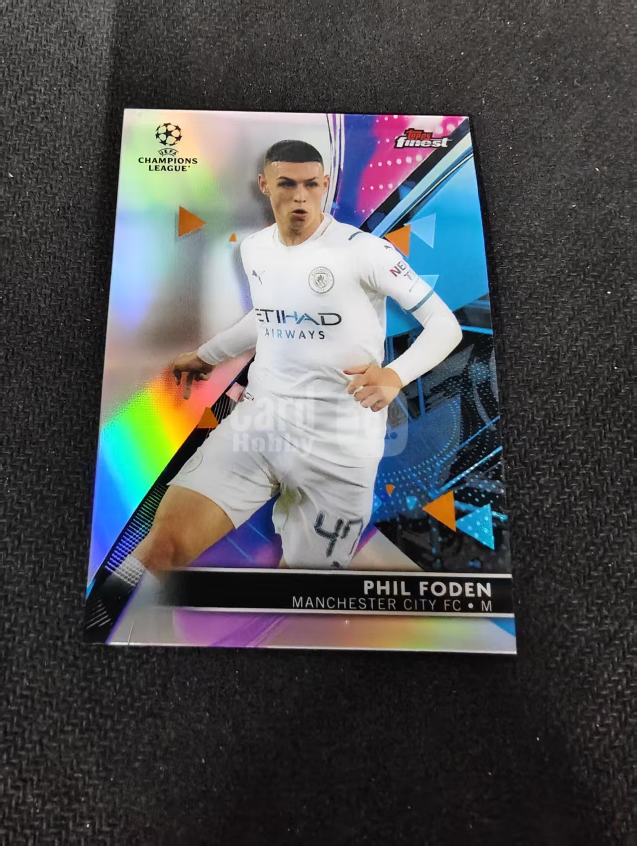 【可合并,不累计】2022 Topps Finest Phil Foden 菲尔 福登 英格兰 曼城 曼彻斯特城 太子 欧冠 银折 划痕 边角瑕疵 #3