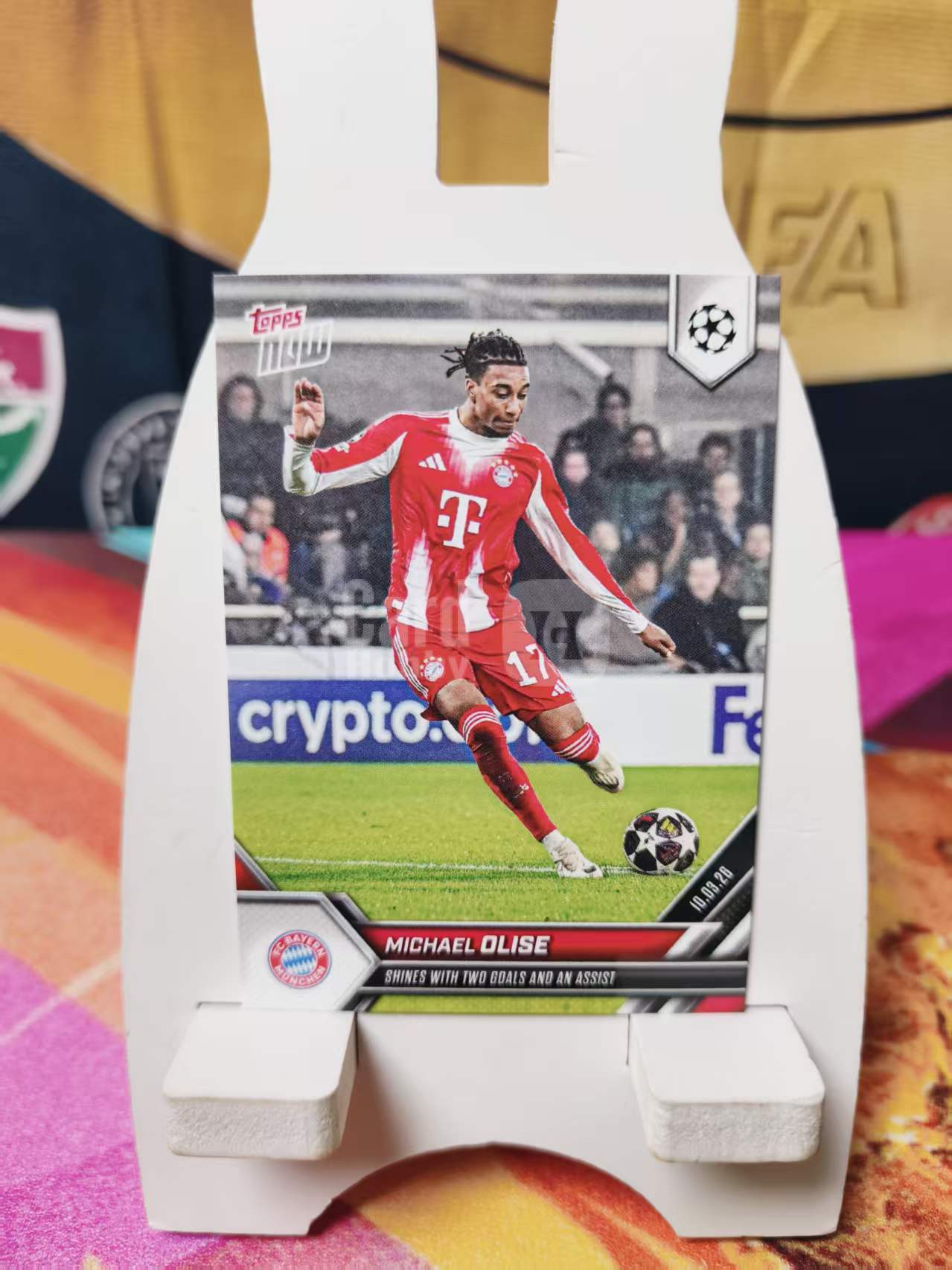 2026 topps now 欧冠 Michael Olise 奥利塞 奥丽赛 拜仁慕尼黑 法国 传奇巨星 巨星 射门时刻收藏必备 NN