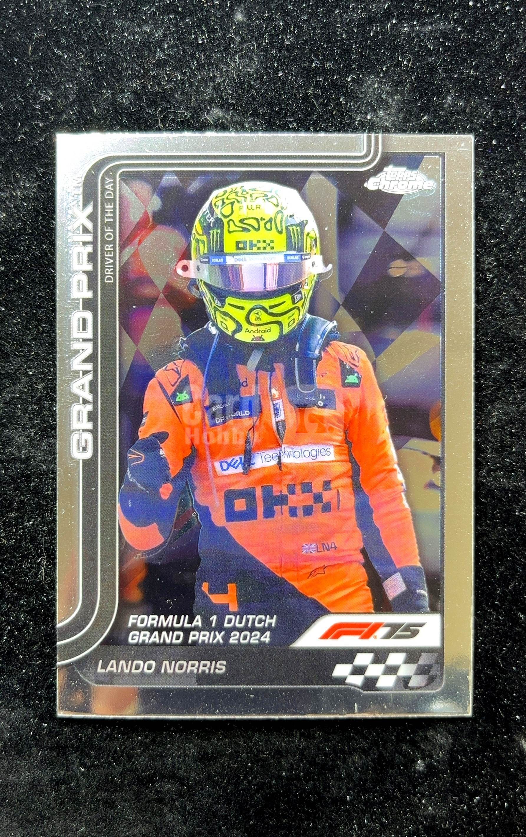 【小白1%代卖】2025 Topps Chrome Driver of the Day 当日最佳车手 Lando Norris 兰多·诺里斯 卡品如图 高价值 #136 McLaren 0625