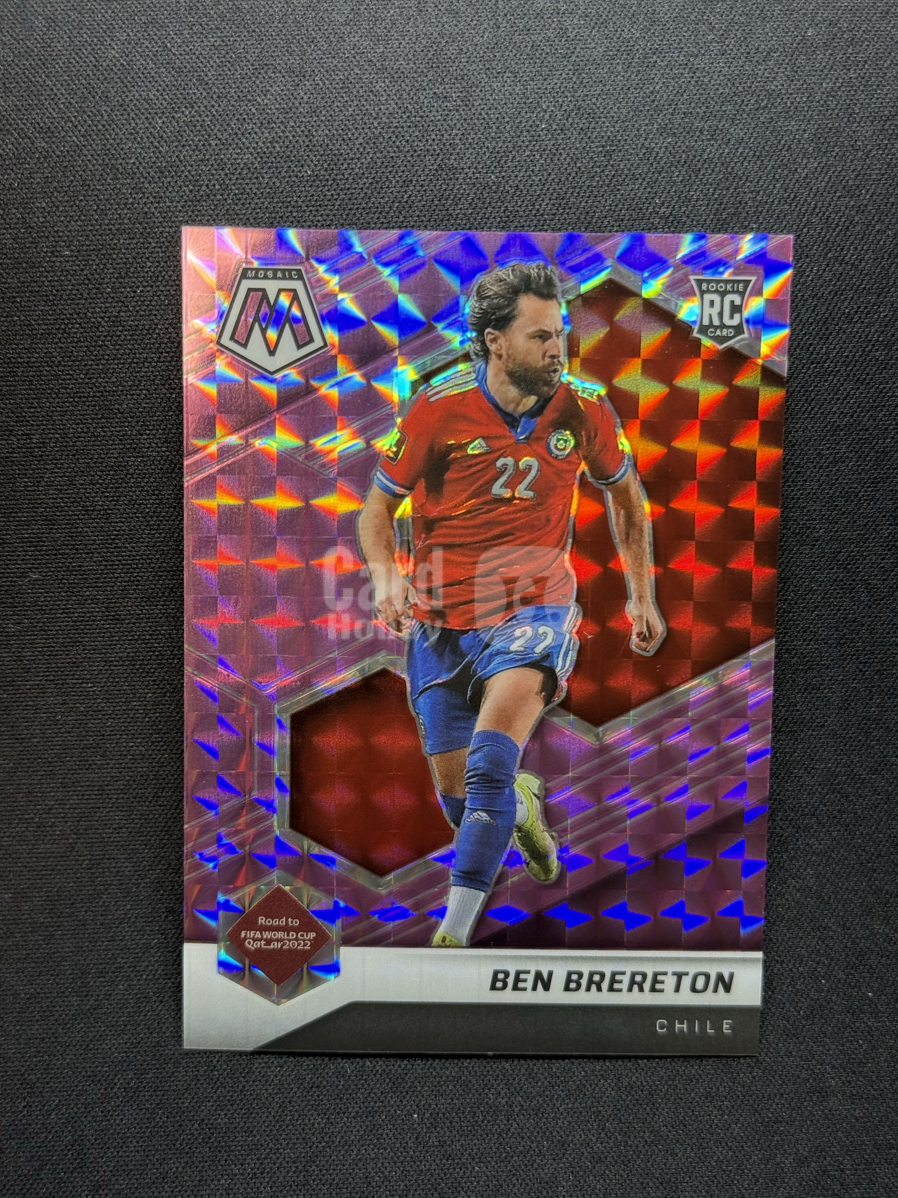 2021-22 Panini Mosaic Ben brereton RC 【小贝代拍】马赛克 世界杯之路 智利 新秀 布里尔顿 粉马赛克折 /49编 瑕疵如图 拍前看描述 H MFC