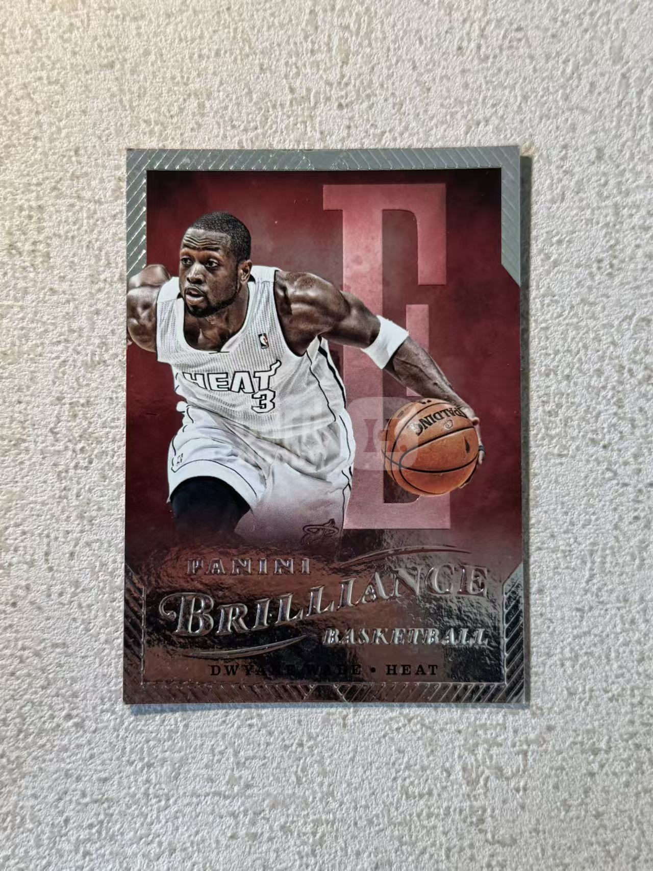 2012-13 Panini Brilliance Dwyane Wade 光辉 热火 韦德 闪电侠 大比例 字母 背号特卡 sp 经典选图 收藏必备