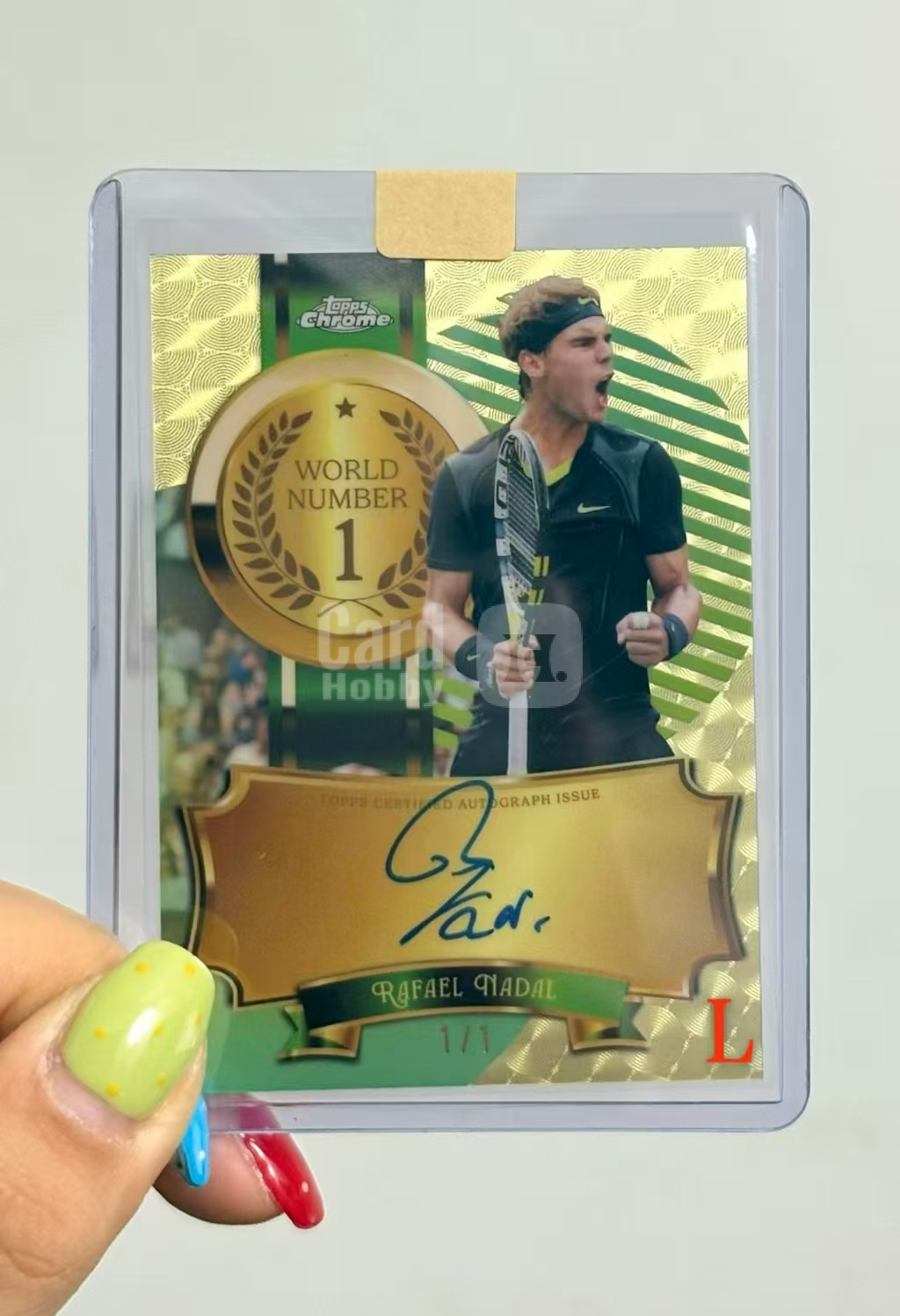 2025-26 Topps Chrome Rafael Nadal 【杨过拍卖】网球TC 拉斐尔 纳达尔 爆金折 1/1编 签字 卡签 世界第一特卡 纳豆 全满贯得主 一代传奇巨星 顶级好卡 欢迎议价