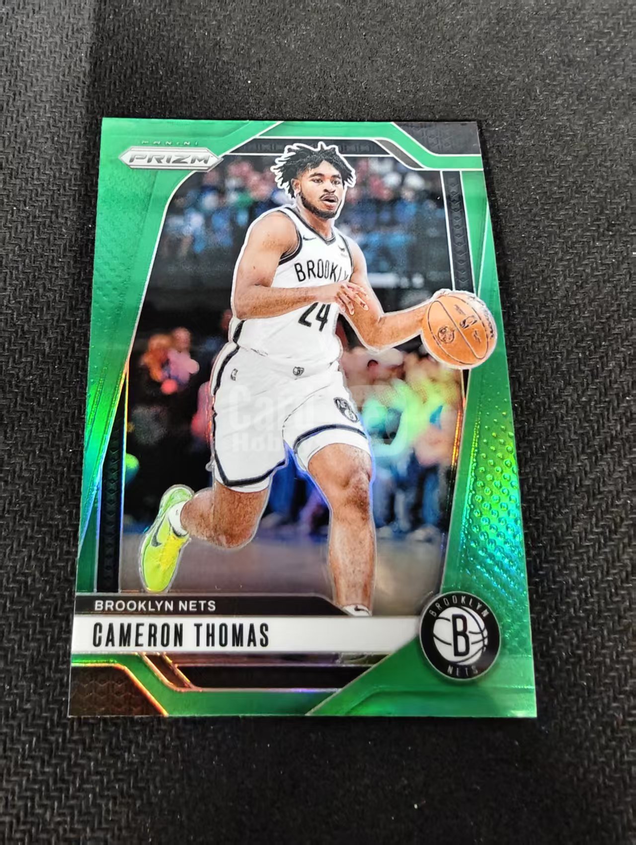 2024-25 Panini Prizm Cameron Thomas 卡梅隆托马斯 篮网 绿折 PZ 划痕 边角瑕疵 #91