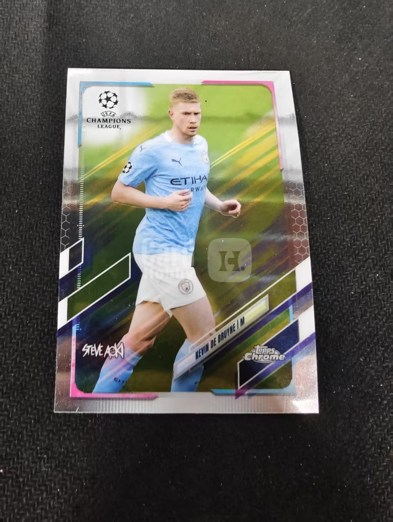 【可合并,不累计】2021 Topps Chrome Kevin De Bruyne 曼城 德布劳内 欧冠 划痕 边角瑕疵 #18