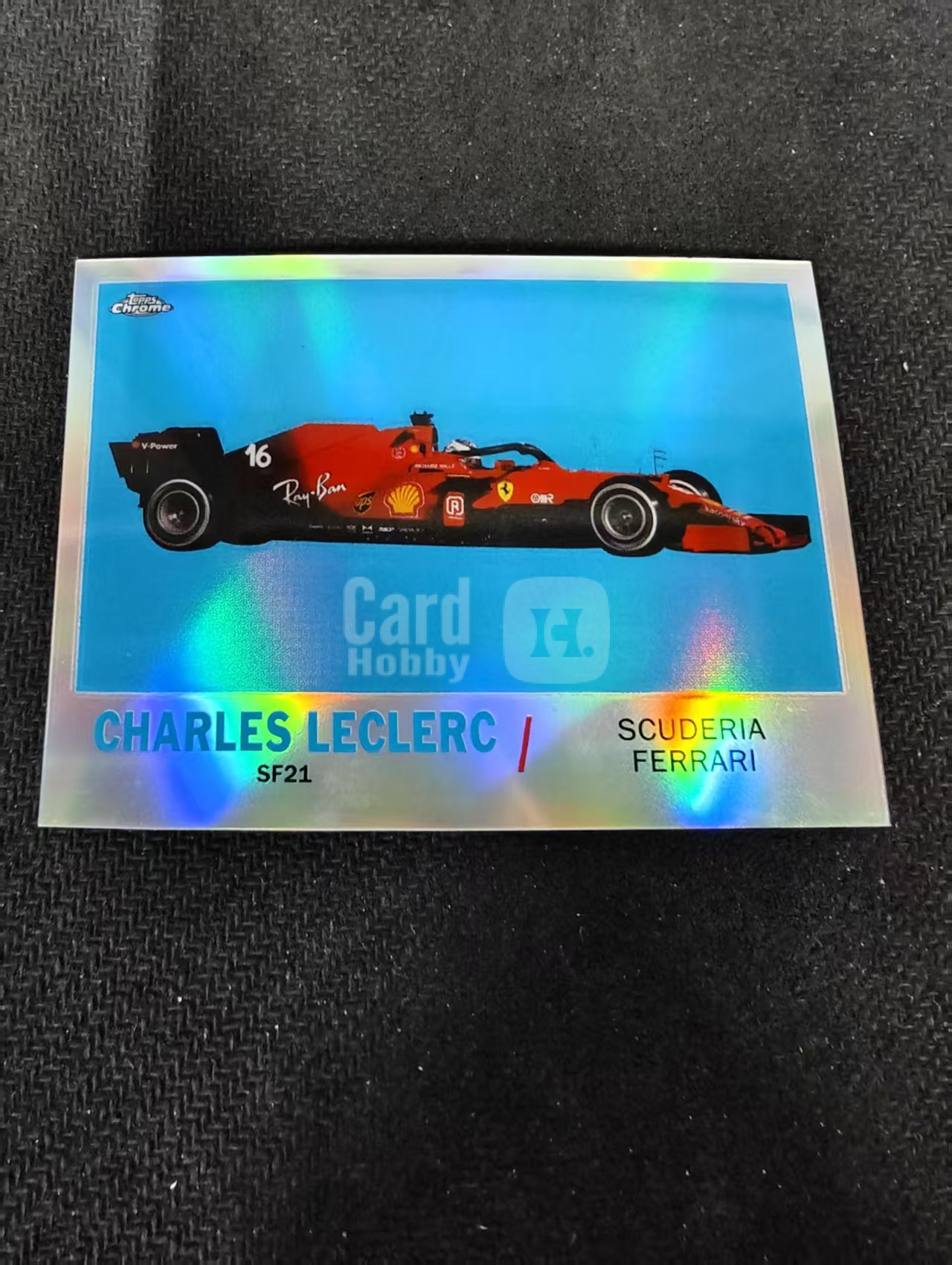 2021 Topps Chrome Charles Leclerc F1 法拉利 勒克莱尔 银折 F1 划痕 边角瑕疵 #CL