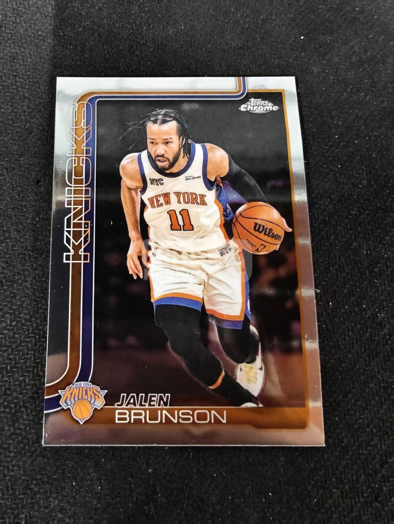 2026 Topps Chrome Update Jalen Brunson 尼克斯 杰伦 布伦森 大头 TCU 划痕 边角瑕疵 #20