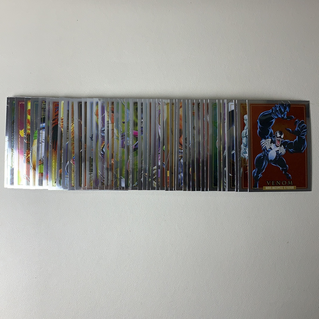 【弈卡代拍】2024 Upper Deck Marvel Masterpieces'92 Platinum 92白金复刻大师 毒液 月光骑士 夜魔侠等 base 普卡 打包 不齐 品相如图 真帕杰洛