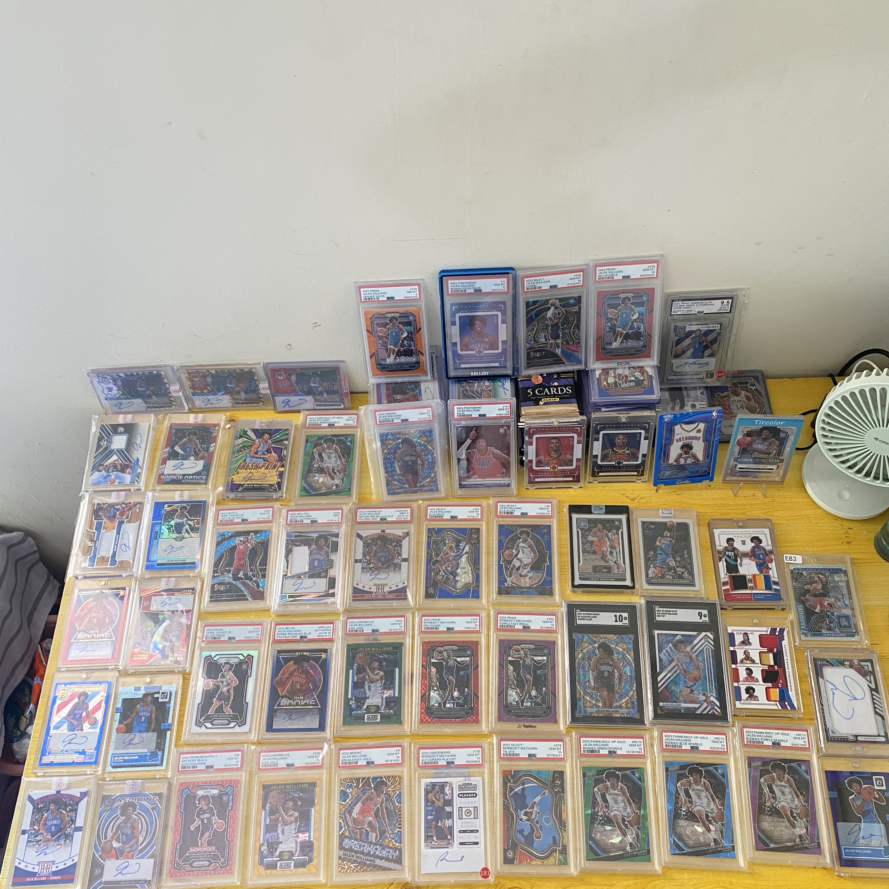 2022-23 Panini Prizm Jalen Williams RC 杰伦 威廉姆斯 签字 卡签 psa10 马图林 select optic 编年史 精英 光谱 one 球票 喜欢私聊