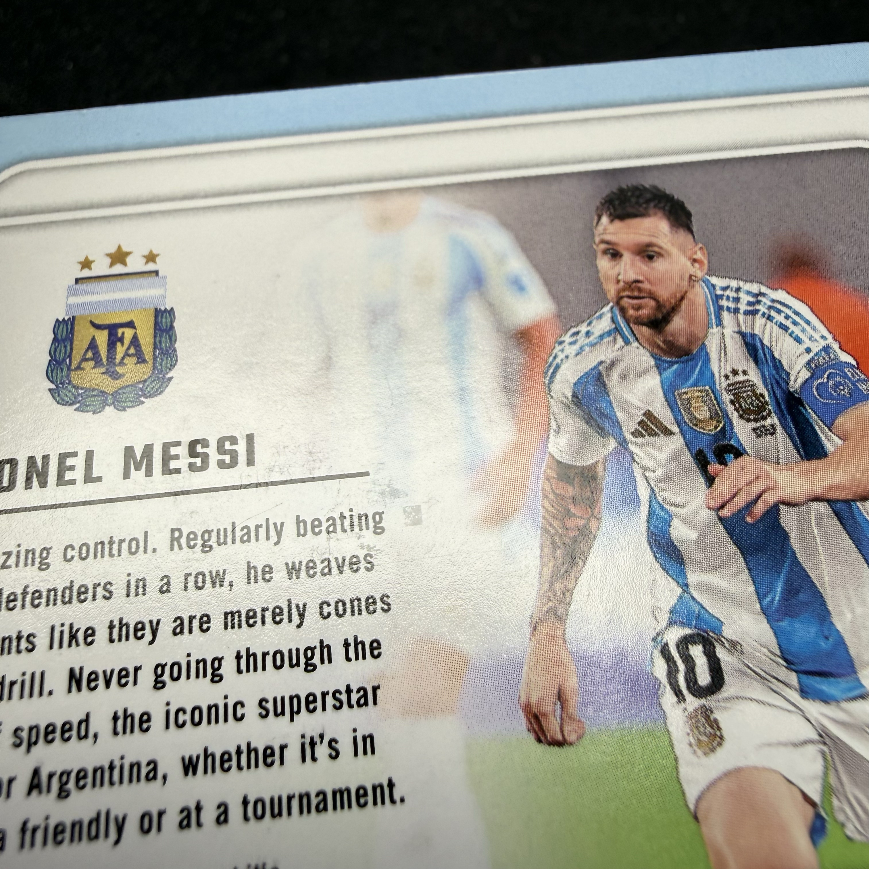 2024-25 Panini Donruss Lionel Messi 【SC拍卖】杜蕾斯 梅西 阿根廷 小窗物料 瑕疵如图收藏必备(david徐)