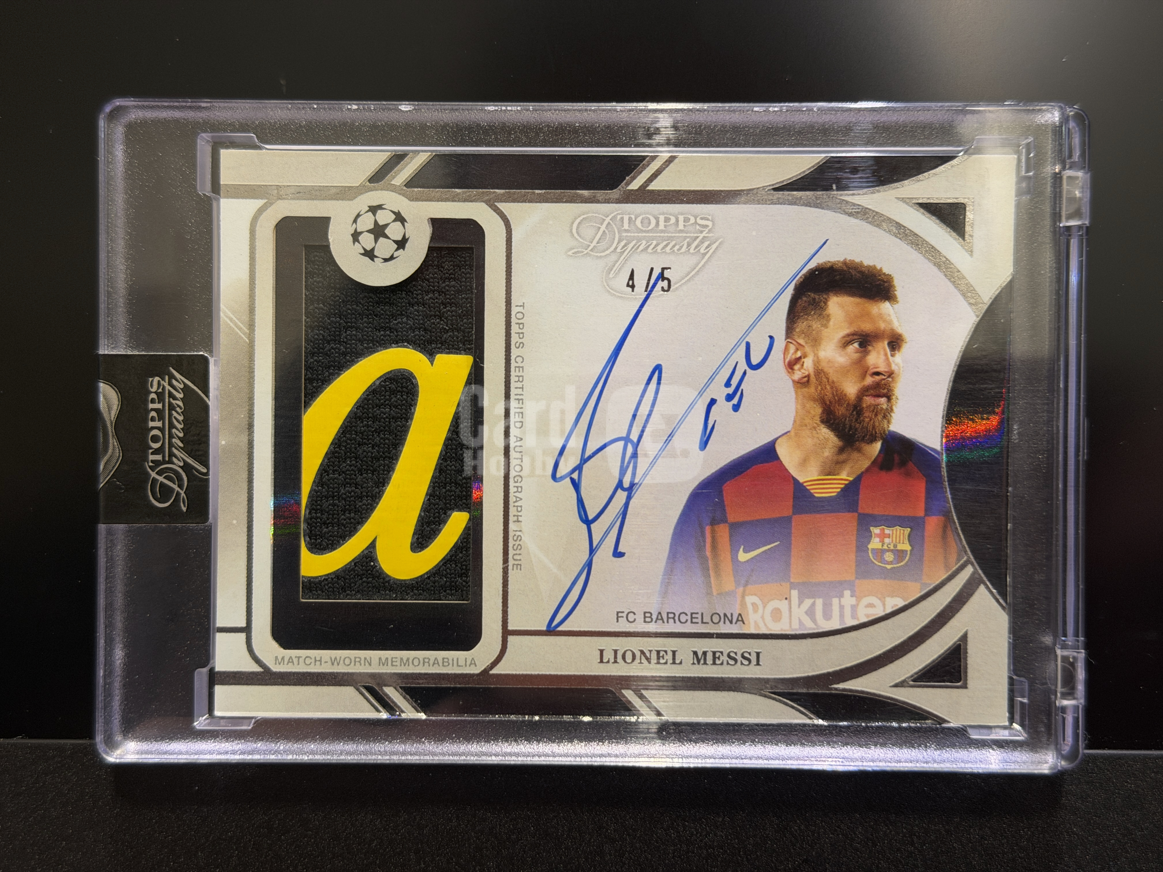 2025 Topps Dynasty Lionel Messi 王朝 欧冠 梅西 4/5编 大窗PA卡签 GU落场 切胸前字母 阿根廷 巴萨 巴塞罗那 巴黎 迈阿密 原封砖 最顶级系列 【未来拍卖】