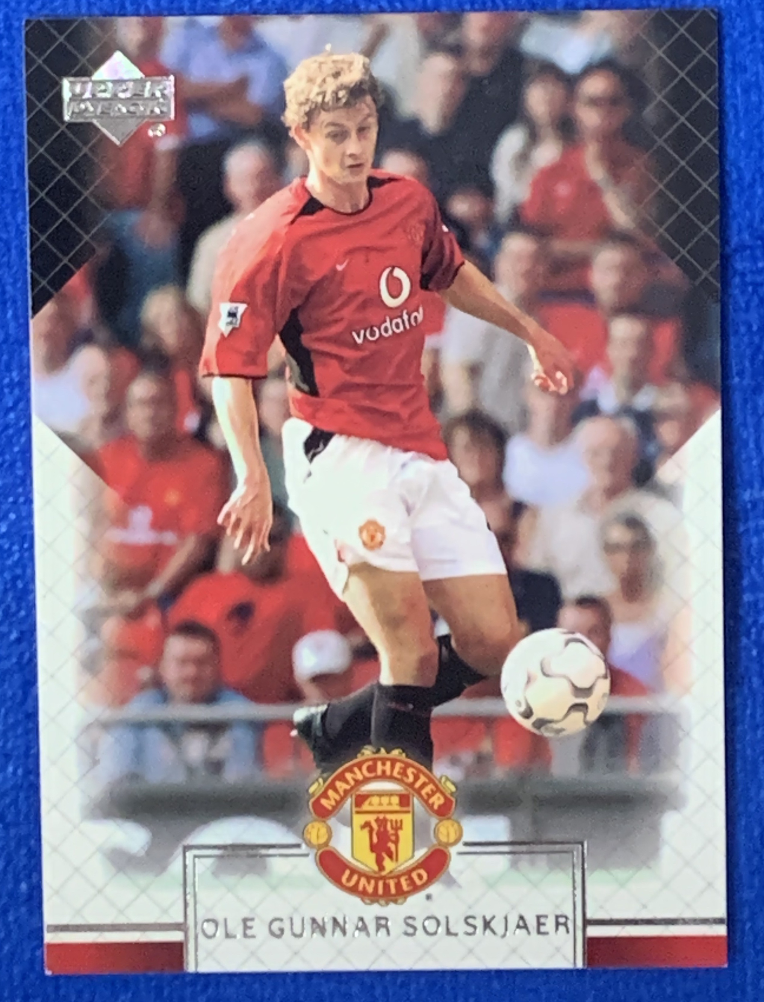 2002 Upper Deck Manchester United Ole Gunnar Solskjaer 亚德 曼联 索尔斯克亚 三冠王 决赛绝杀 挪威Norway 经典老卡 不保卡品ebay有价