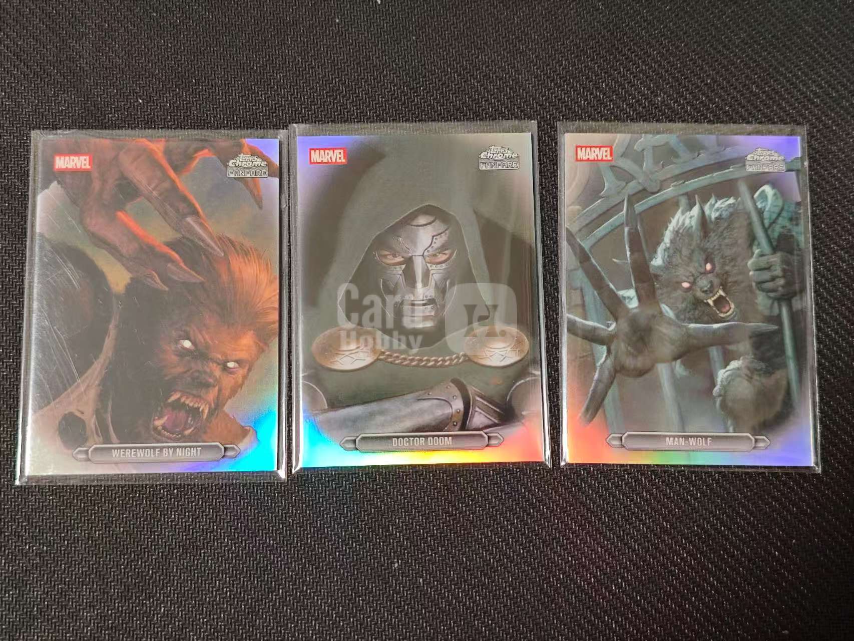 2026 Topps Chrome 漫威宇宙 Fanfare 【有品代卖】漫威 MARVEL 人狼 毁灭博士/杜姆博士 暗夜狼人 喝彩特卡 银折 SP 值得收藏 卡品如图/sushi