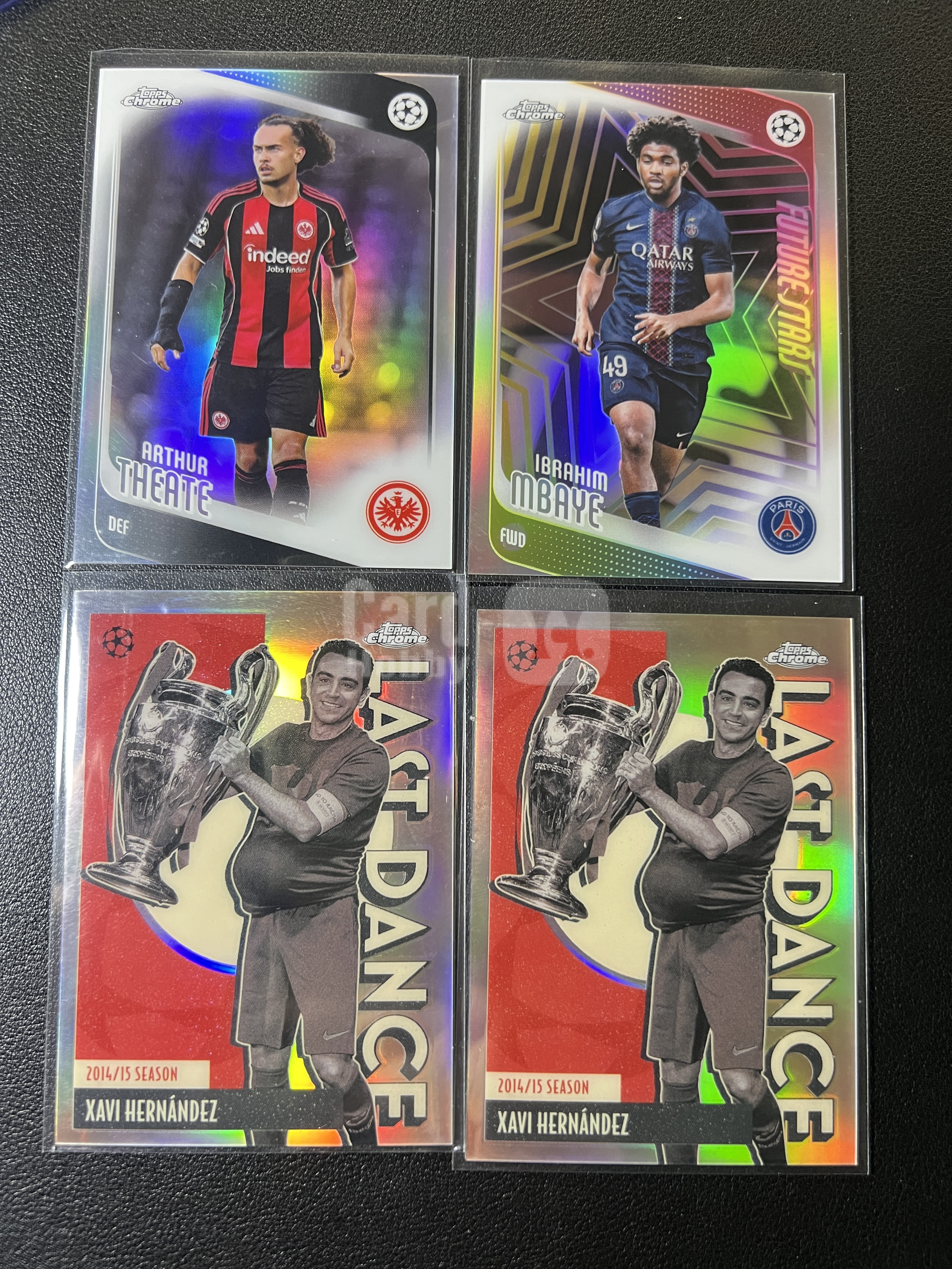 【鲨鱼代卖】2026 Topps Chrome 欧冠 Ibrahim Mbaye 姆巴耶 Xavi Hernández 哈维 Arthur Theate 泰亚特 最后一舞特卡 折射lot SY3247