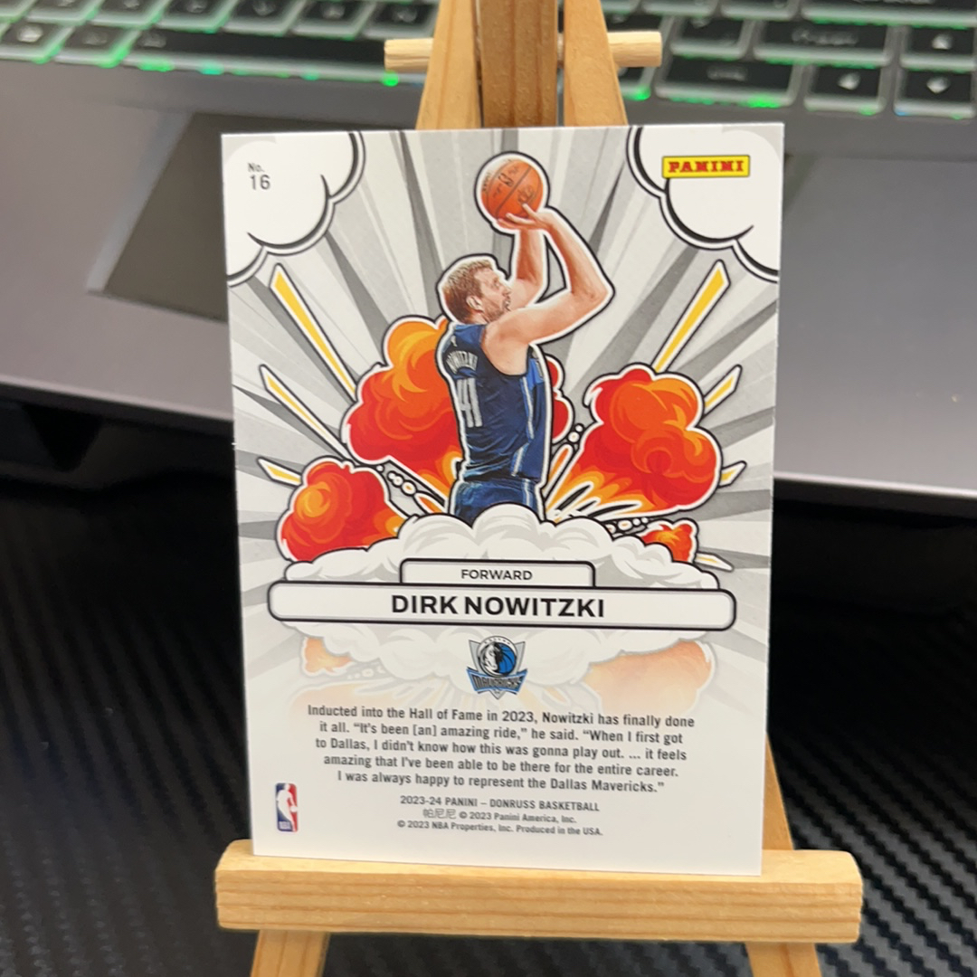 2023-24 Panini Donruss Dirk Nowitzki 德克 诺维茨基 独行侠 杜蕾斯系列 特卡 卡品如图 凑图必备 值得收藏!免费代卖!