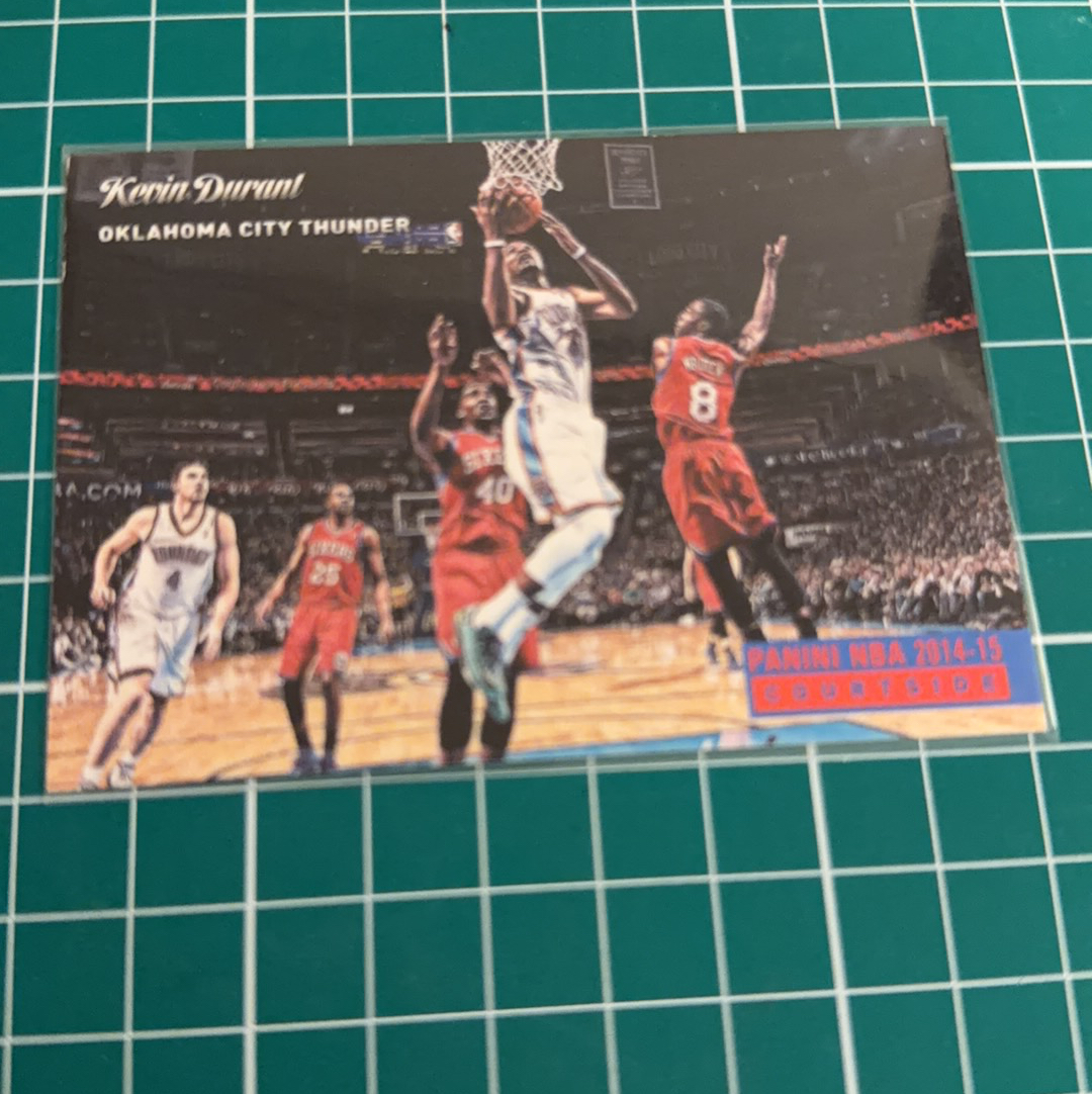 2014-15 Panini Americana Kevin Durant S.p.a.凯文杜兰特 死神 KD 横版特卡 场边 十年老卡 绝版卡 稀有大比例