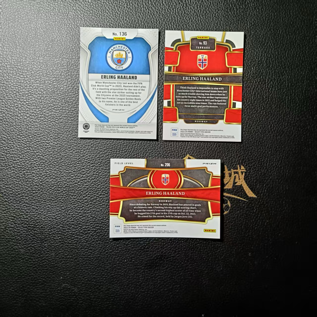 2024-25 Panini Select Erling Haaland 哈兰德 挪威 曼城 多特 进球机器 打包出 卡品如图 微瑕 包包