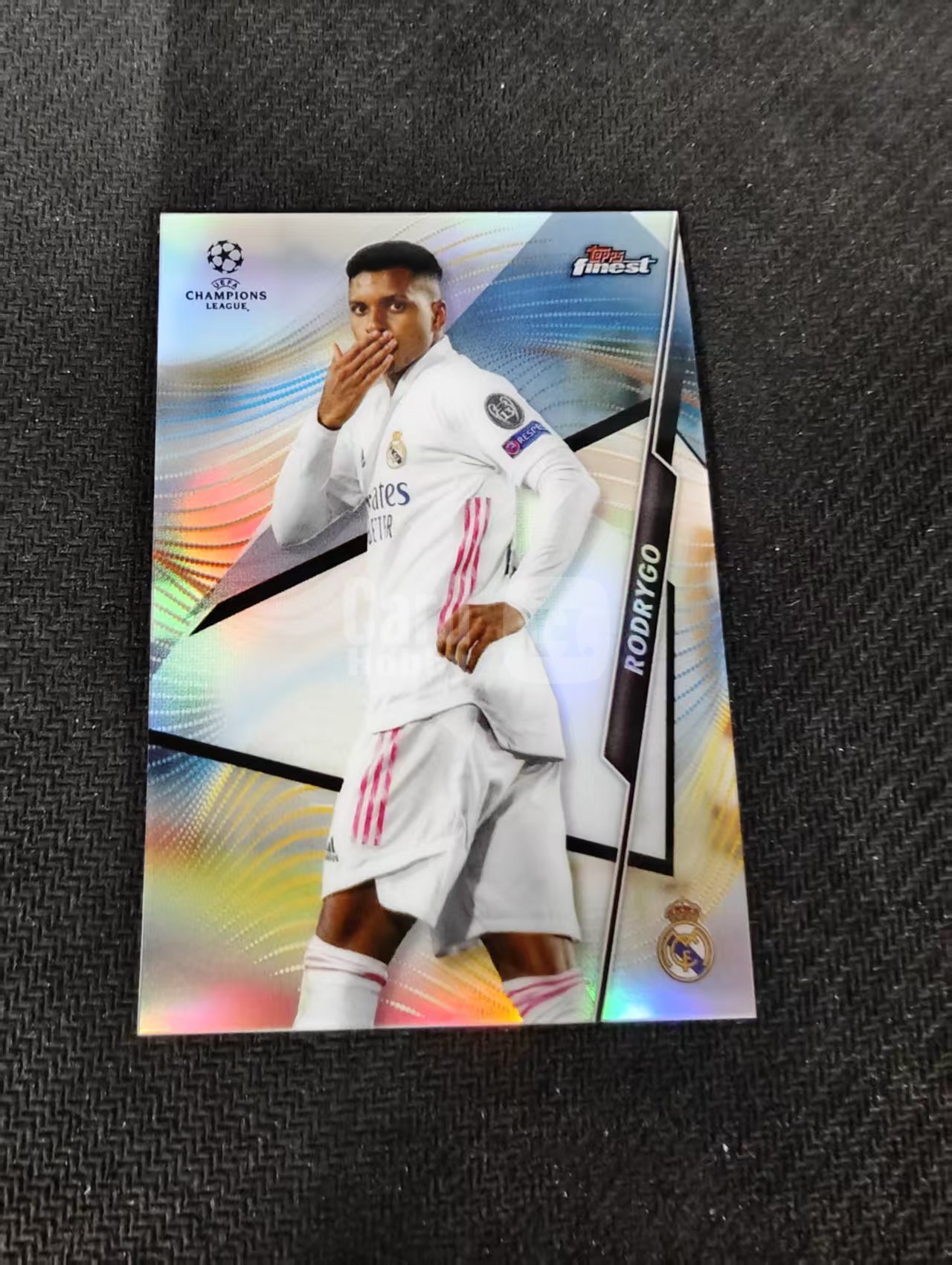【可合并,不累计】2021 Topps Finest Rodrygo 欧冠 皇马 罗德里戈 银折 划痕 边角瑕疵 #5