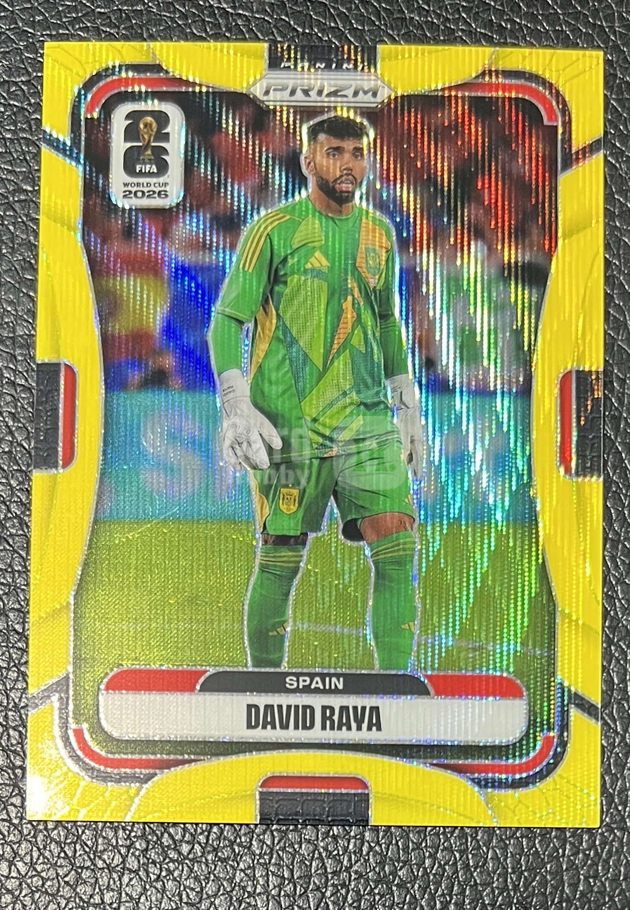 2025-26 Panini Prizm World Cup David Raya 世界杯 David Raya 大卫拉亚 阿森纳 西班牙 059/180编 黄波纹折 收藏必备 卡品如图