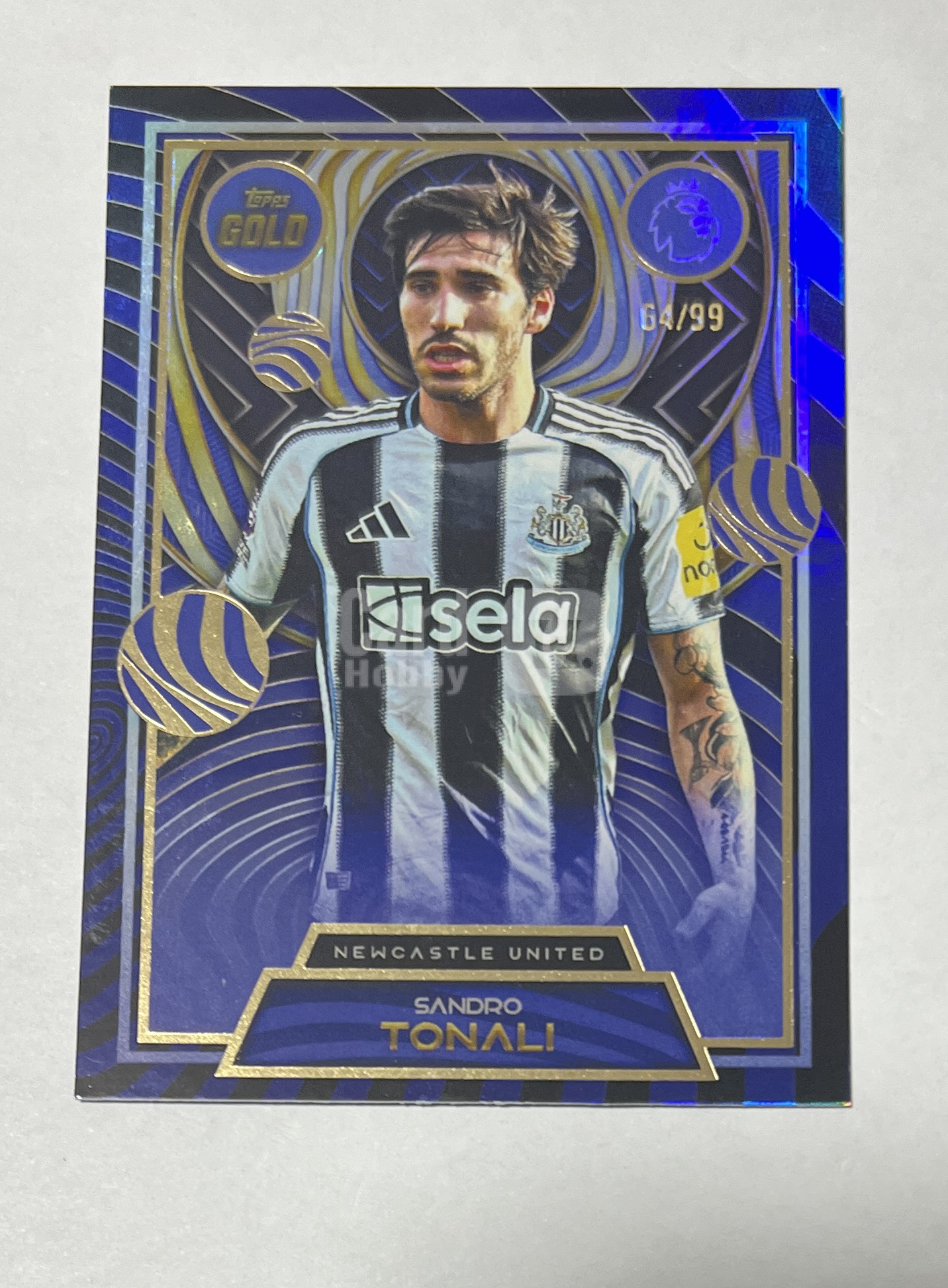 2025 Topps Topps Sandro Tonali 黄金盒 topps gold 英超 纽卡斯尔联队 托纳利 64/99编 base 热刺 卡品如图