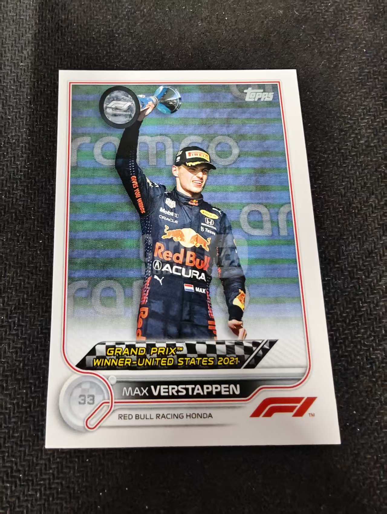 2022 Topps Chrome F1 Max Verstappen 维斯塔潘 红牛 划痕 边角瑕疵 @167