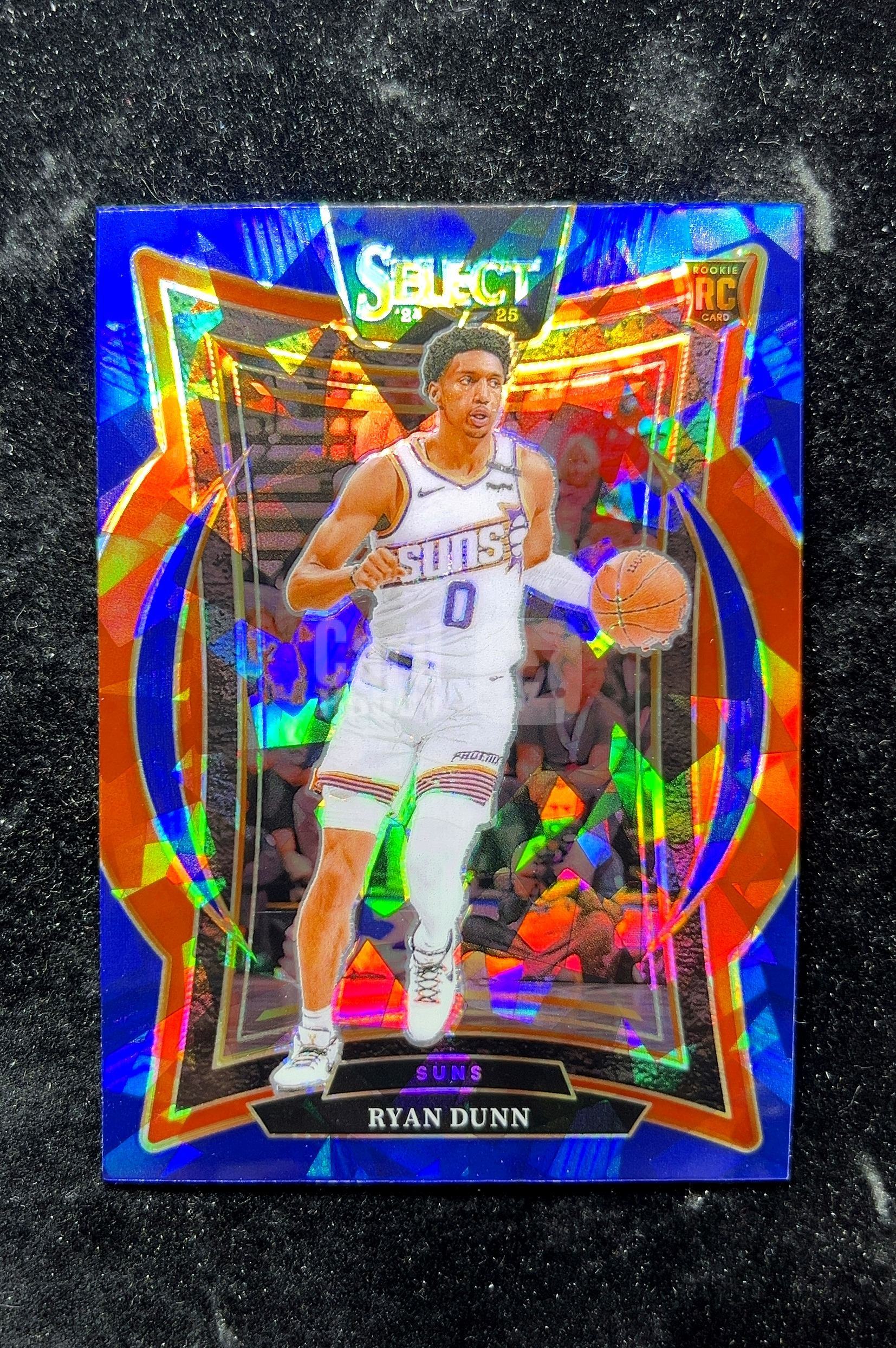 【小白1%代卖】2024 Panini Select Prizm Ryan Dunn 瑞安·邓恩 蓝碎冰折 折射 新秀 RC 卡品如图 高价值 #100 Phoenix Suns 0702
