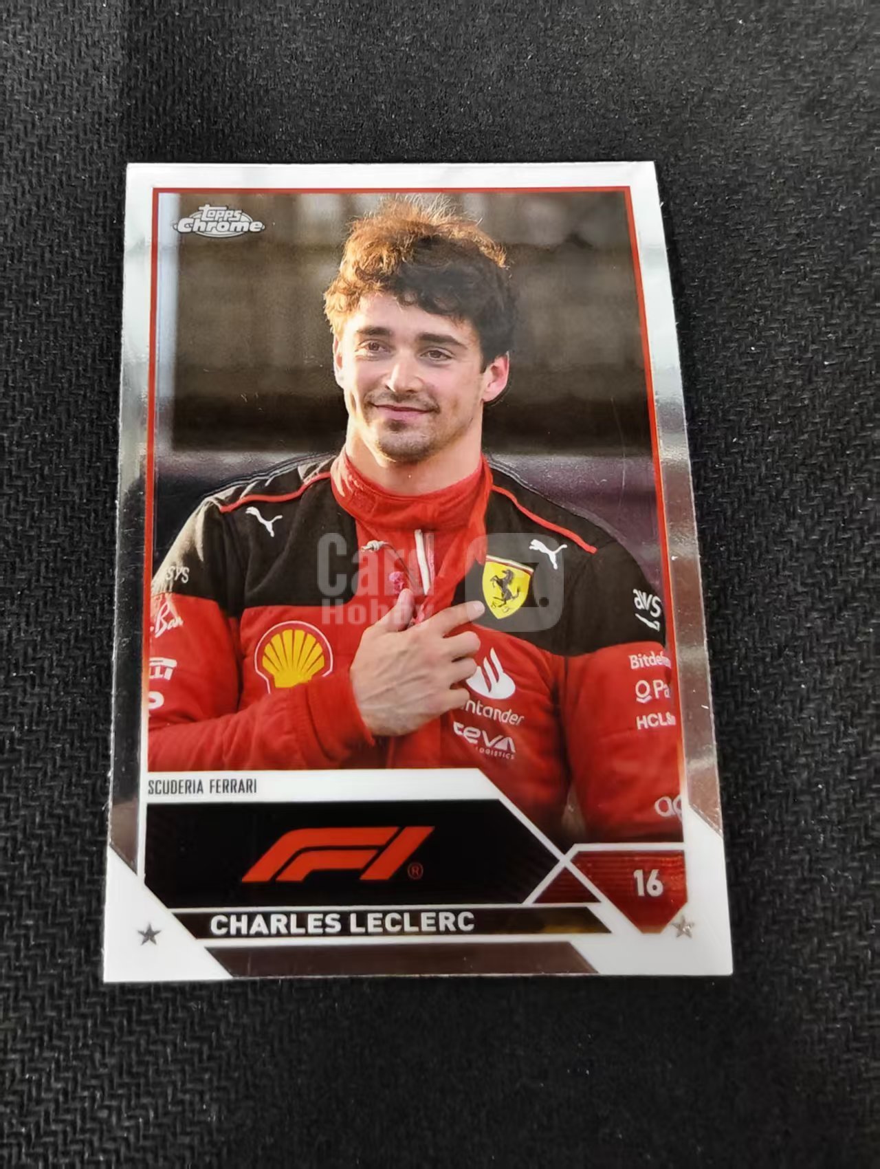 2023 Topps Chrome F1 Charles Leclerc 勒克莱尔 乐扣 法拉利 划痕 边角瑕疵 #6