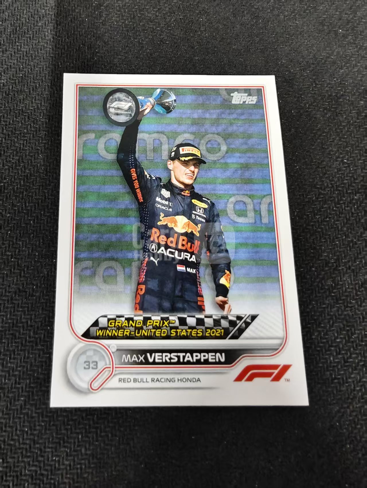 2022 Topps Chrome F1 Max Verstappen 维斯塔潘 红牛 划痕 边角瑕疵 @167