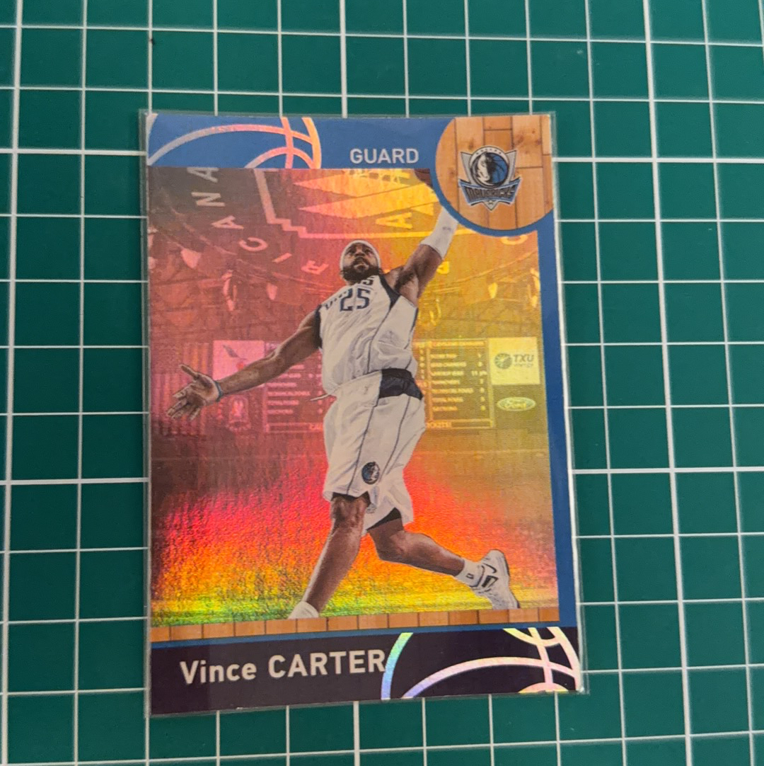 2013-14 Panini Americana Vince Carter S.p.a. 文斯卡特 加拿大飞人 折射特卡 银折 四大分卫 十年老卡 绝版卡 稀有大比例 收藏必备