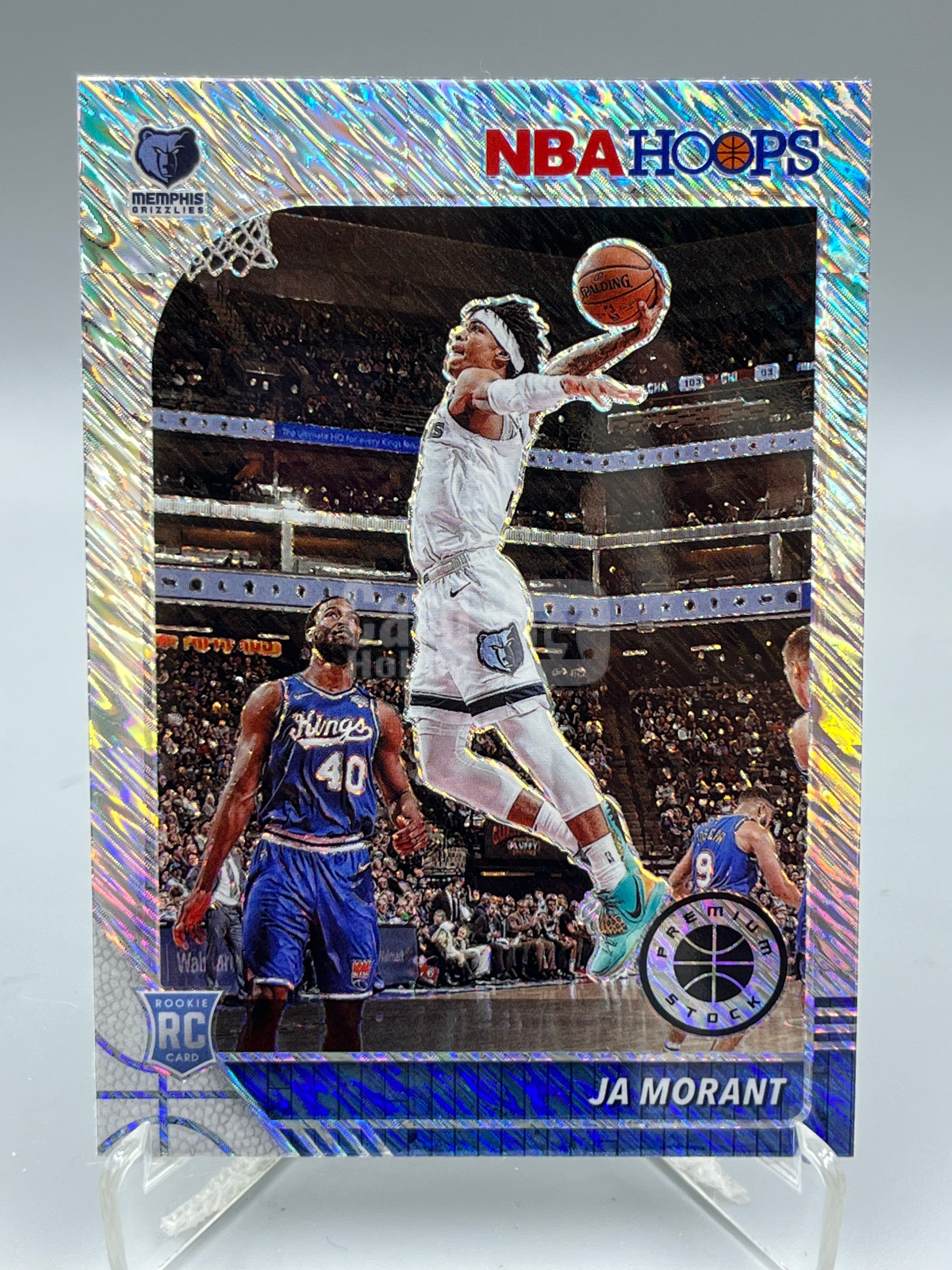 2019-20 Panini Hoops Premium Stock Ja Morant RC NBA 贾 莫兰特 RC 新秀 美国 折射 孟菲斯灰熊队 腰王 收藏必备【暴富 巧儿】y