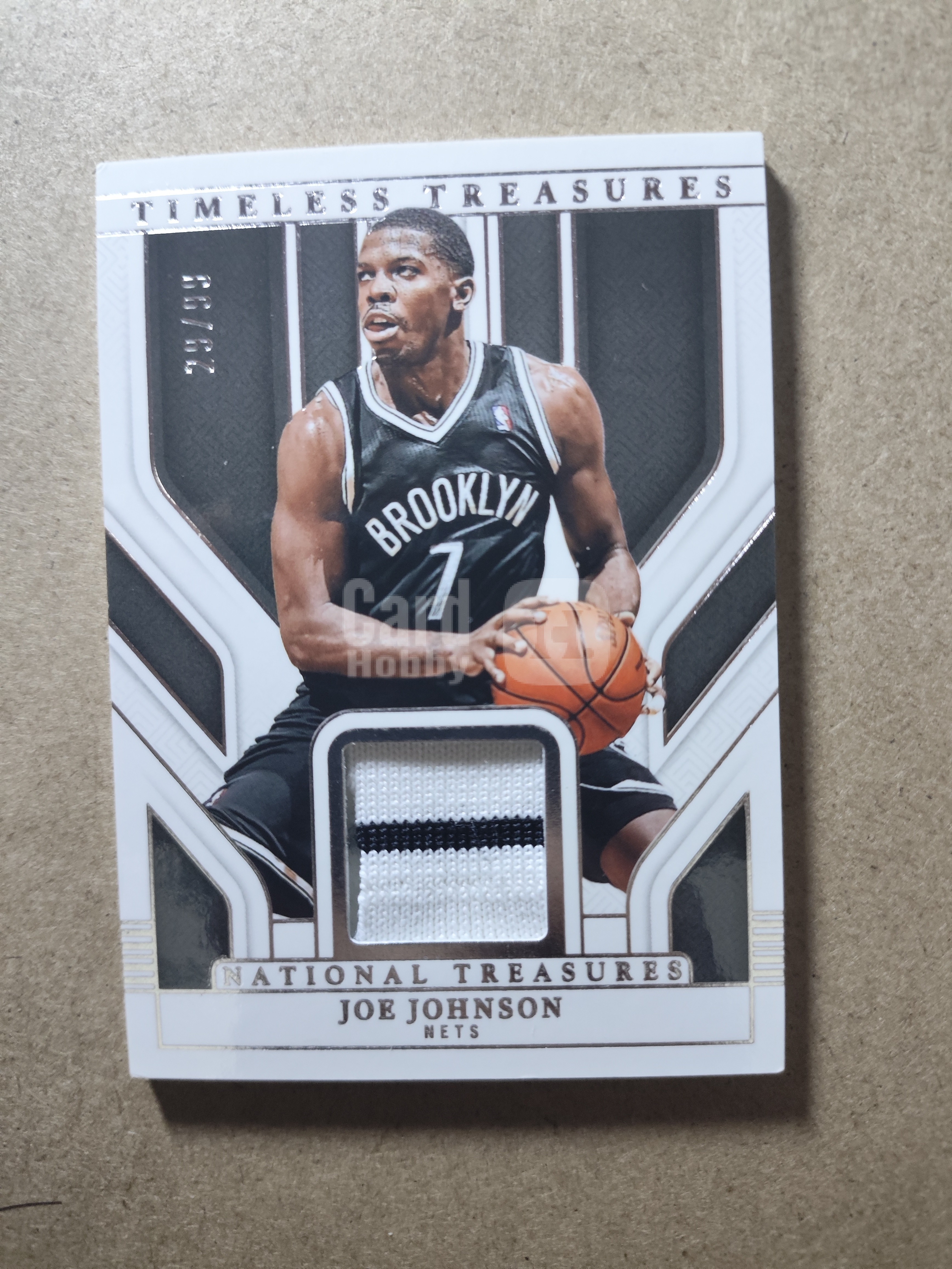 2024-25 Panini National Treasures Joe Johnson 国宝 布鲁克林篮网 乔 约翰逊 鹰王 单打乔 球衣 物料 99编 卡品如图 收藏必备