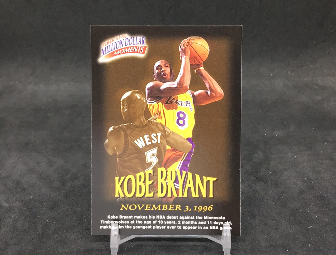 【DC拍卖】11.17 FLEER 大比例特卡 经典老特 实卡美如画 kobe 名人堂传奇巨星 湖人王朝领军人物 黑曼巴 科比 布莱恩特