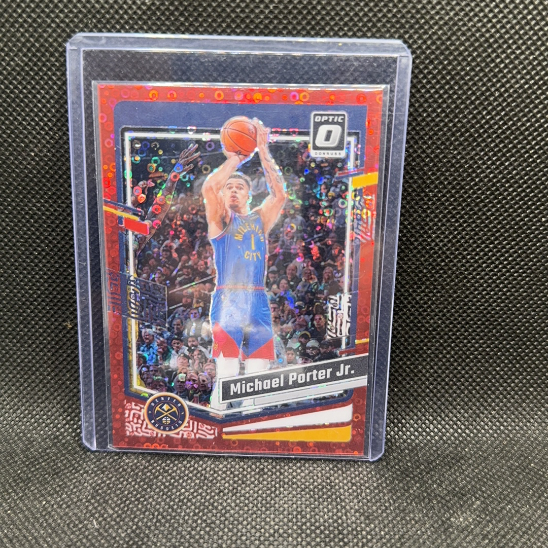 【Roseee代卖】2023-24 Panini Donruss Michael Porter Jr. 杜蕾斯 掘金 小迈克尔 波特 红点点折 红折 75编 约基奇 小权