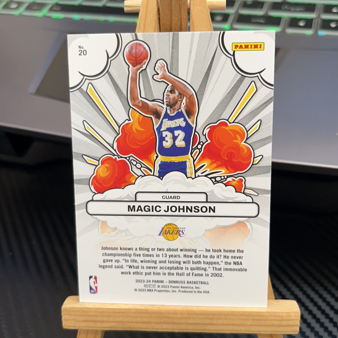 2023-24 Panini Donruss Magic Johnson 魔术师 约翰逊 湖人 杜蕾斯系列 特卡 卡品如图 凑图必备 值得收藏!免费代卖!