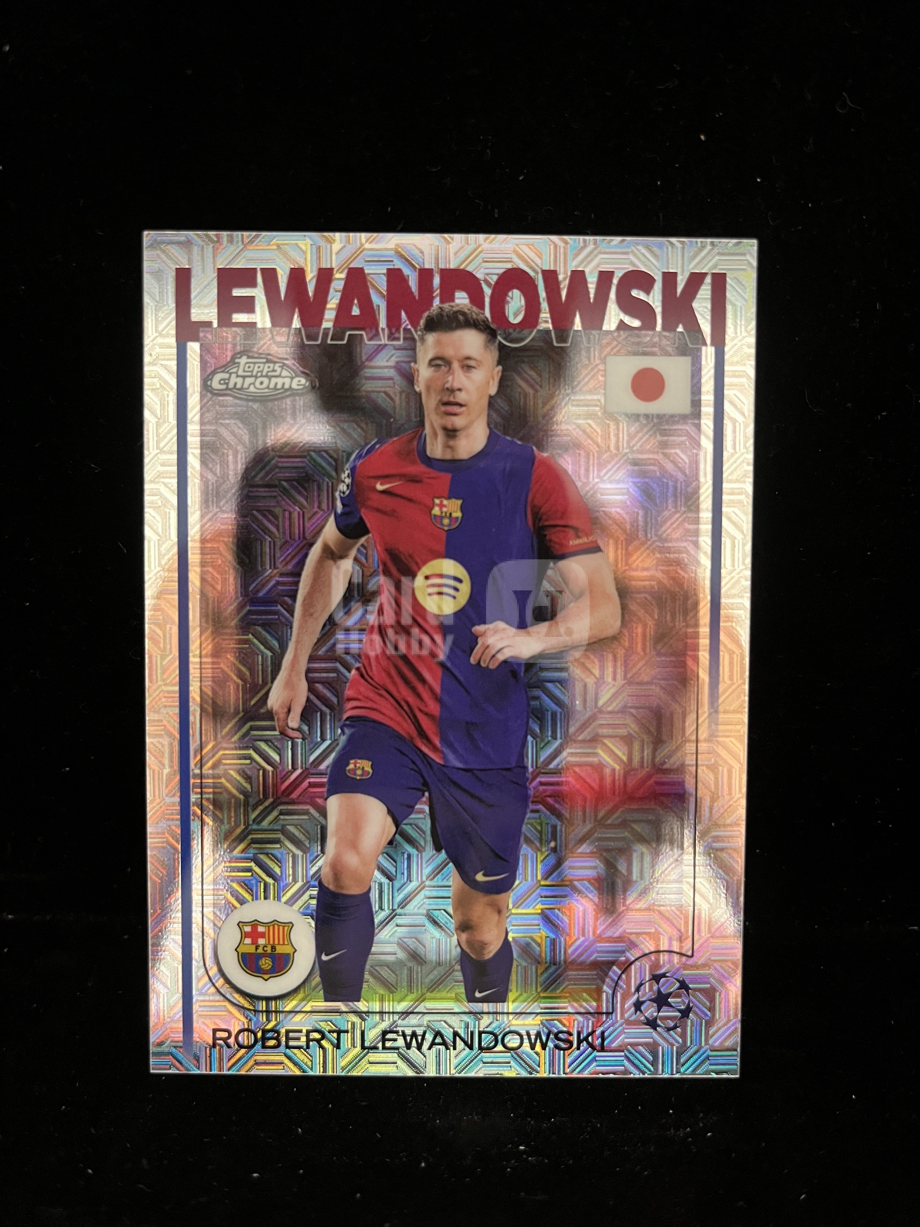 免费代拍 2025 Topps Chrome 欧冠 莱万多夫斯基 Robert Lewandowski 魔球折 卡品如图#B067