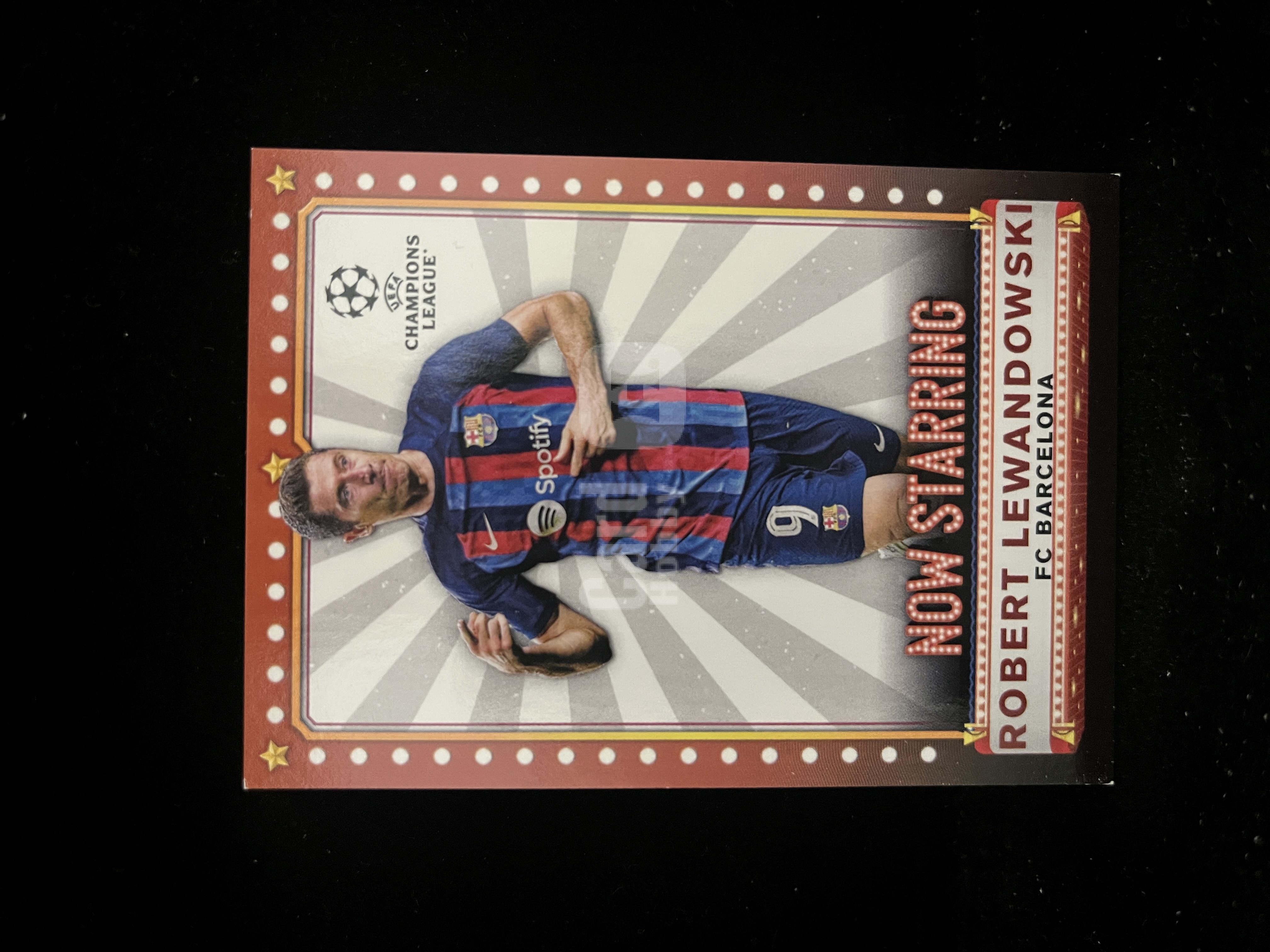 免费代拍 2023 Topps UEFA Club Competitions Now Starring 欧冠 莱万多夫斯基 Robert Lewandowski 卡品如图#A047
