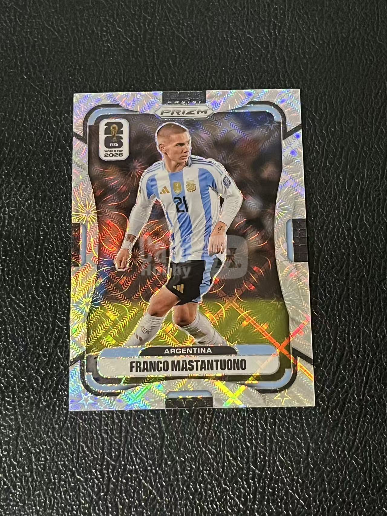 2026 Panini Prizm Fifa World Cup franco mastantuono 马斯坦托诺 皇马 烟花折 阿根廷 世界杯 银折 实卡精美 卡品如图 LZ8