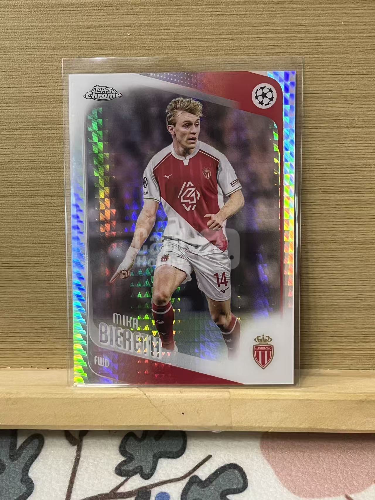 2026 Topps Chrome mika biereth 米卡 比埃雷斯 波纹折 摩纳哥 银折 欧冠 实卡精美 卡品如图 LZ7