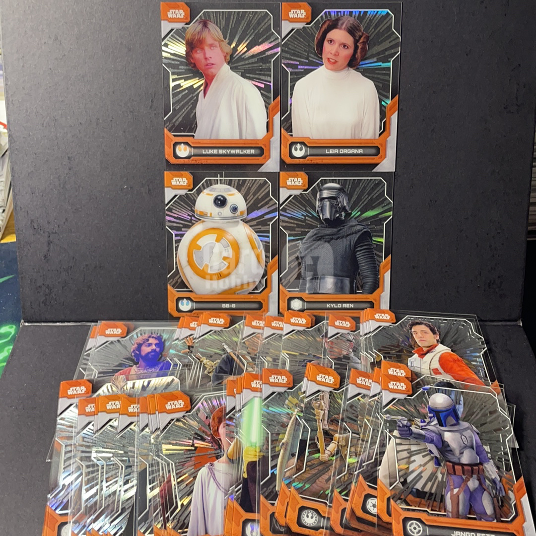 2025 Topps Star Wars 星球大战 卢克 莱娅公主 BB-8 波达默龙 凯洛伦等 比例平行超空间Hyperspace图案69张打包 Topps 星战影视HighTek全胶片系列
