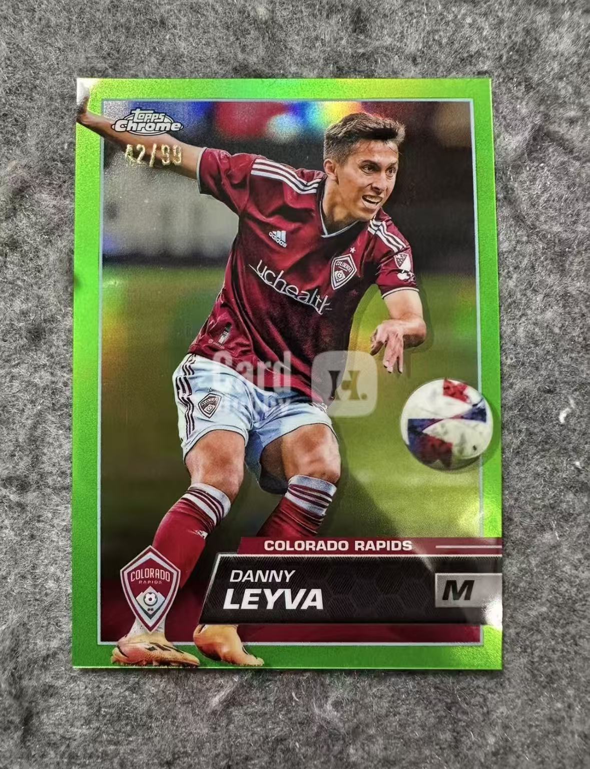 2023 Topps Chrome Danny Leyva MLS 美职联MLS 科罗拉多急流 丹尼 莱瓦 99编 绿折 多图已拍仔细看图