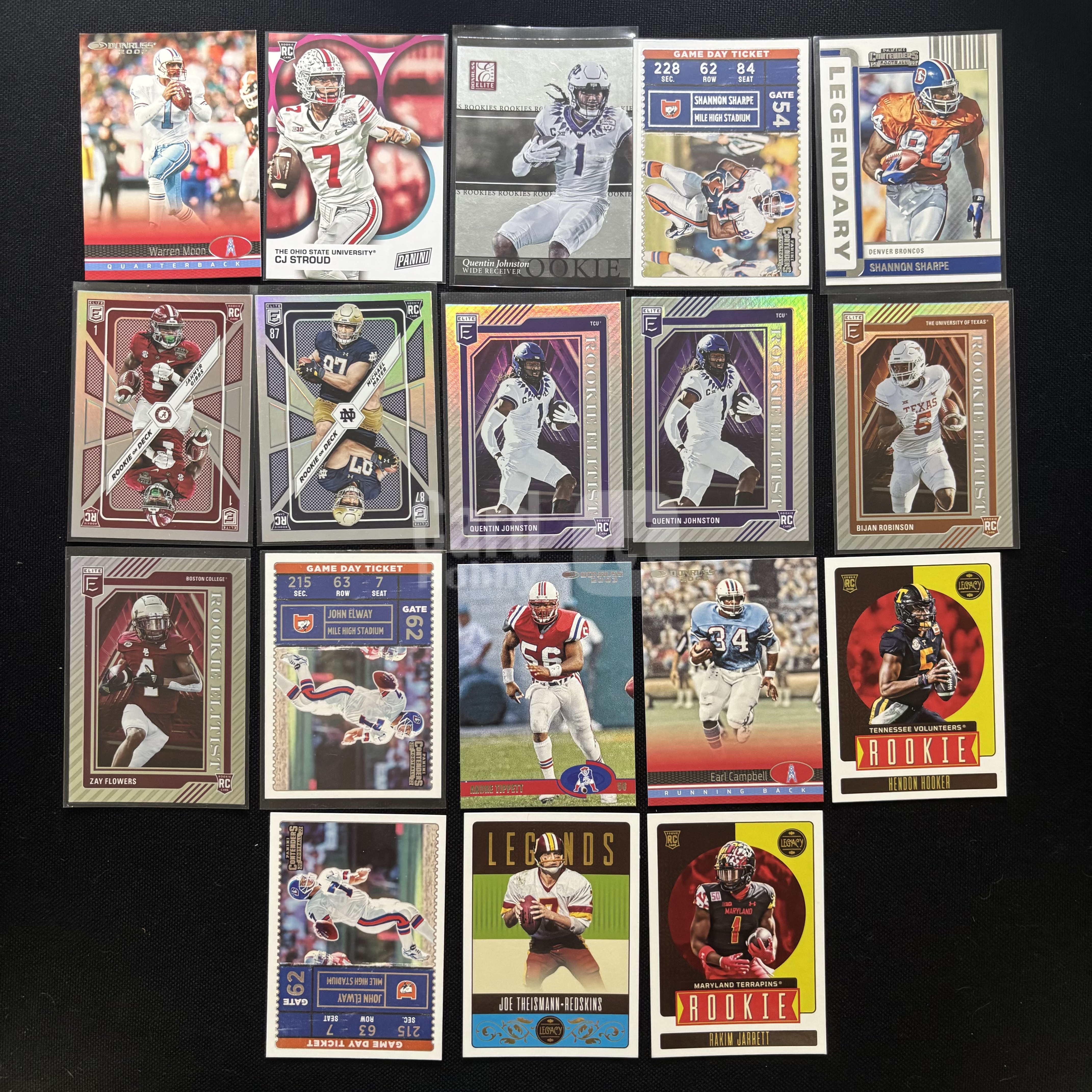 Panini 多系列 RC 特卡新秀Lot*18 Rookie 橄榄球NFL 卡品通行#任怡