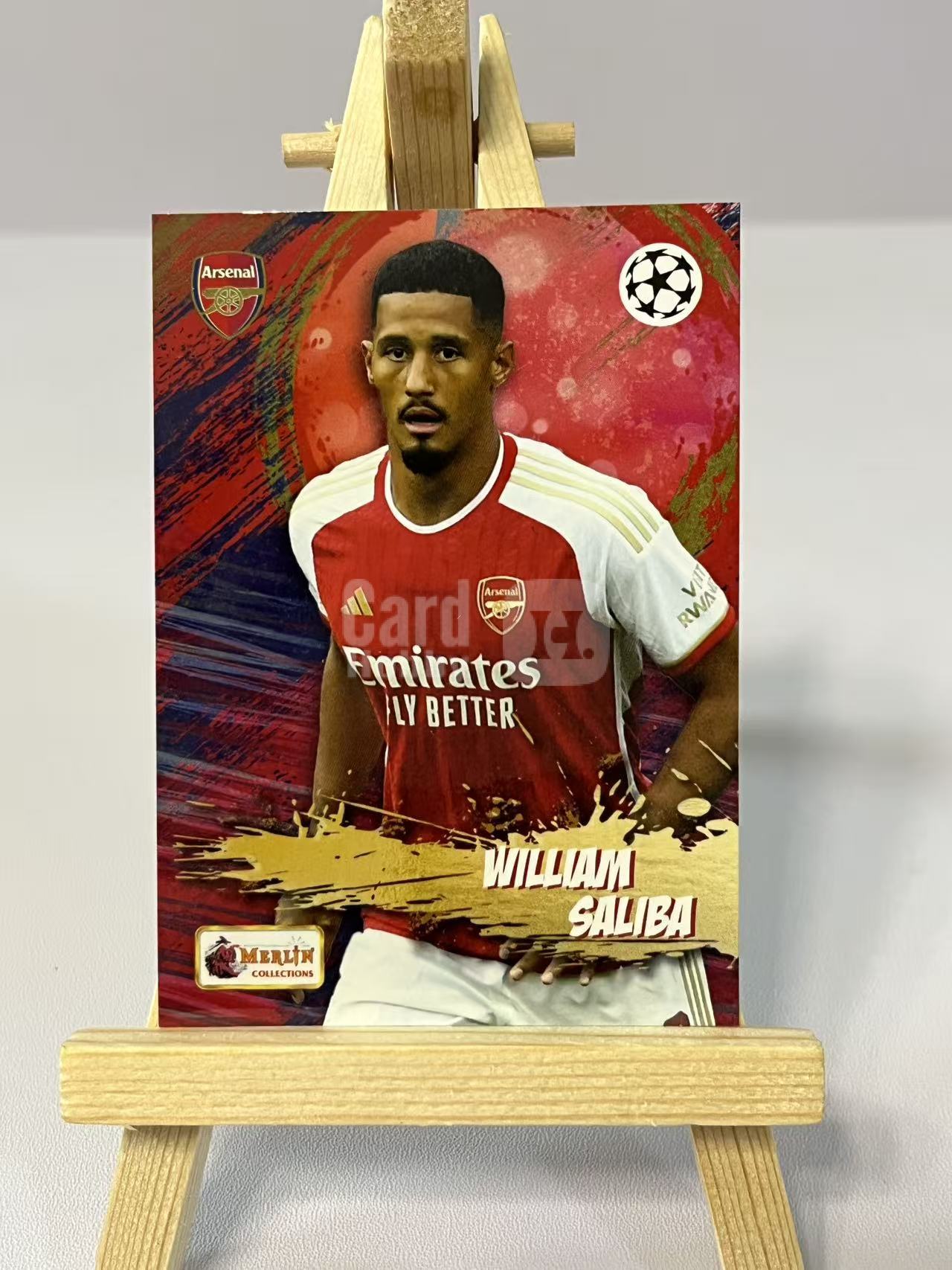 2023 Topps UEFA William Saliba 萨利巴 阿森纳 梅林 欧冠 实卡精美 卡品如图 LZ5